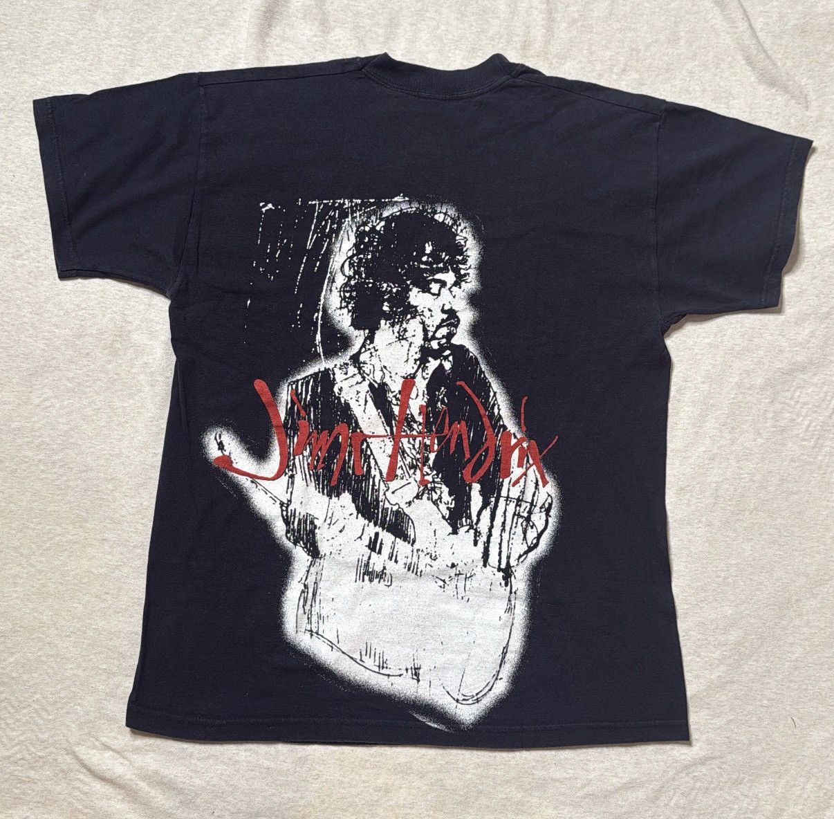 Jimi Hendrix Vintage 2000s Jimmy Hendrix Rock T-shirt Large Size US L / EU 52-54 / 3 - 3 Thumbnail