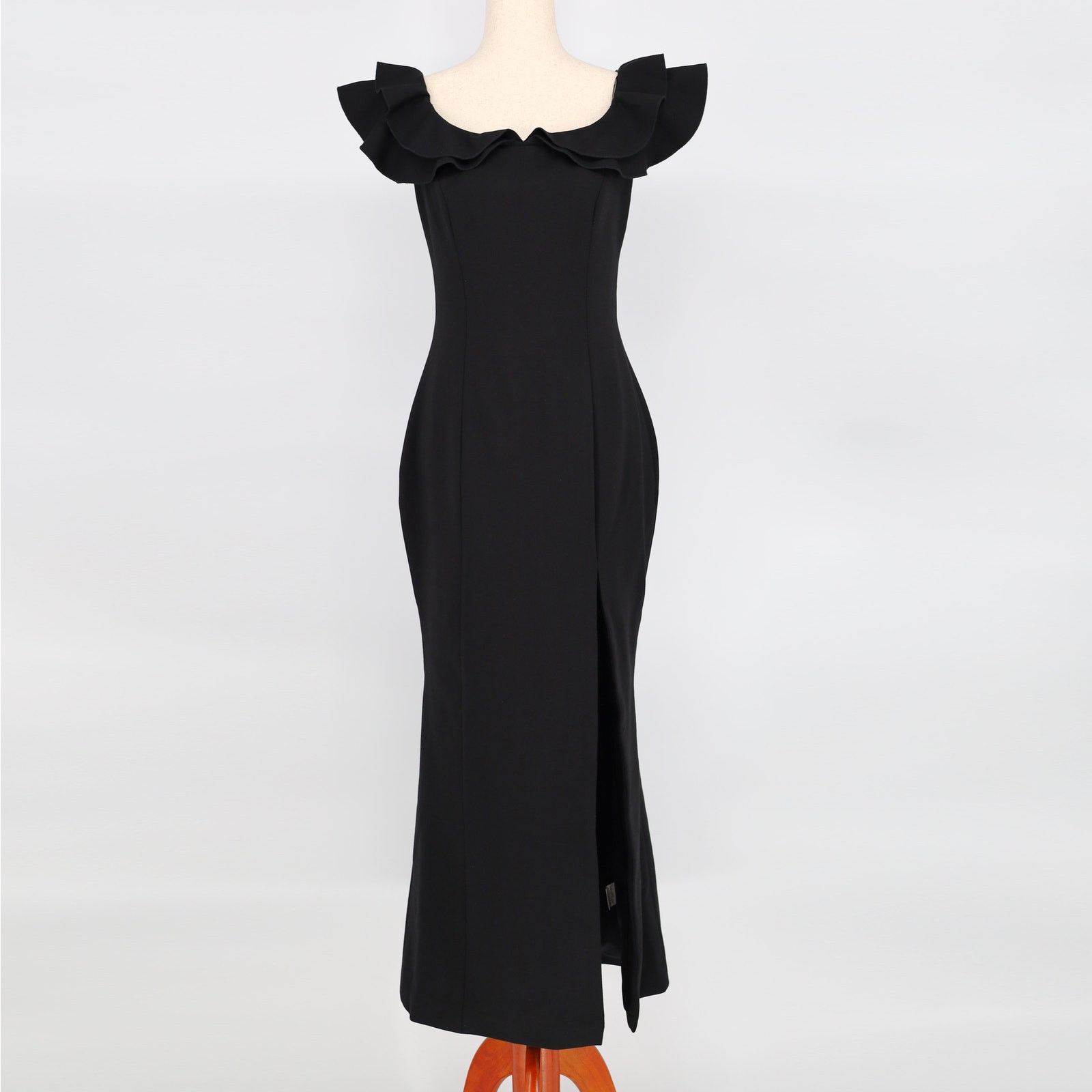 ELLIATT Elliatt Women Black Viscose Raja Maxi Evening Dress Size M Size M / US 6-8 / IT 42-44 - 4 Thumbnail
