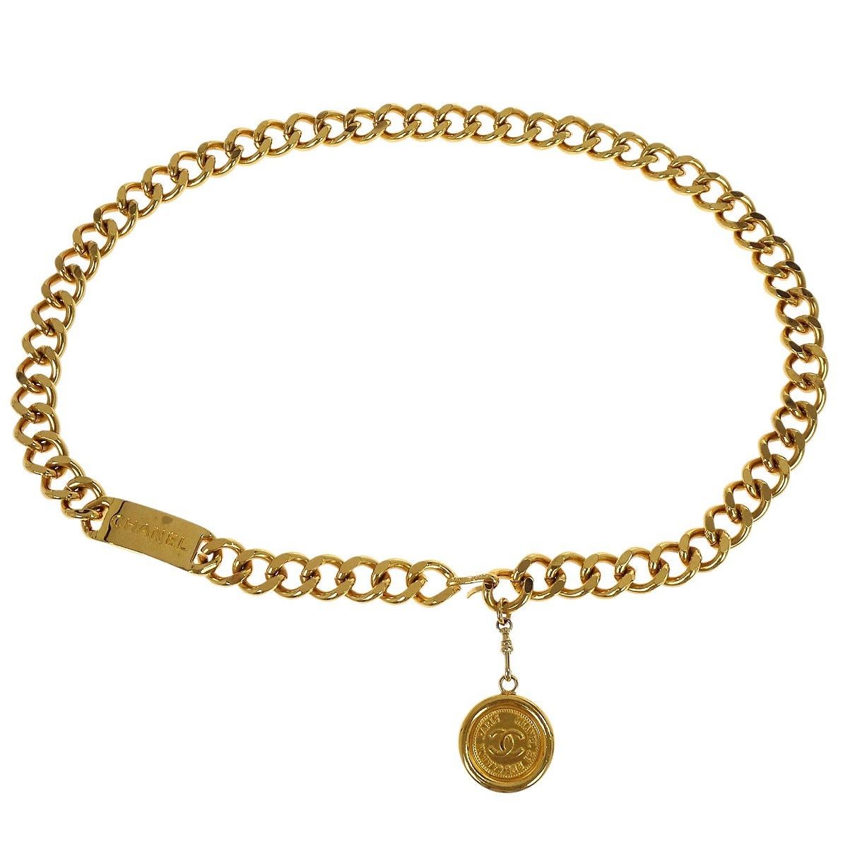 Chanel Chanel Vintage Medallion Chain Belt Metal Size ONE SIZE - 1 Thumbnail