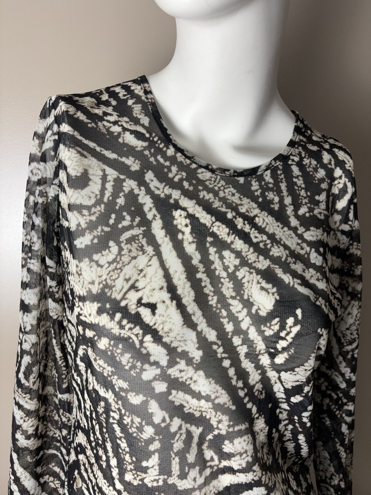 Vintage Mixed mesh vintage boho long sleeve top Size M / US 6-8 / IT 42-44 - 5 Thumbnail