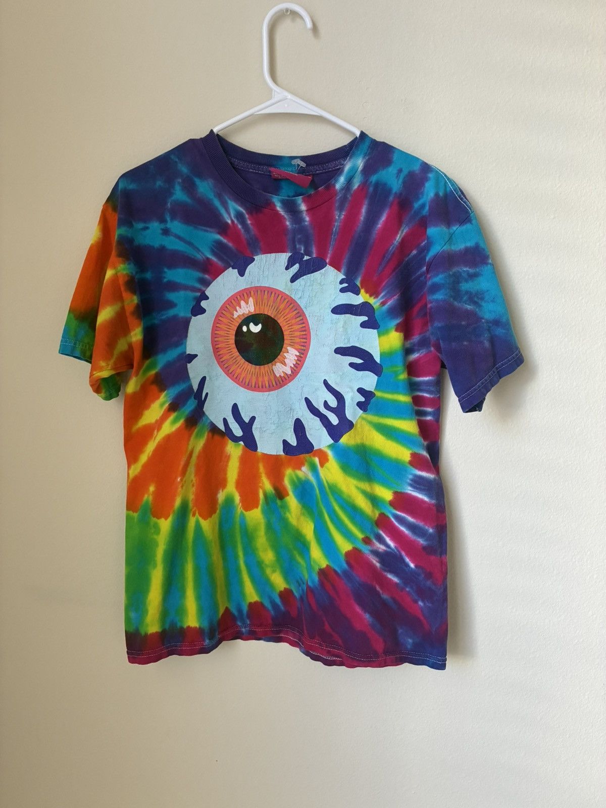 Vintage Mishka mNWKA Bright Tye dye eye t shirt Size US M / EU 48-50 / 2 - 1 Thumbnail