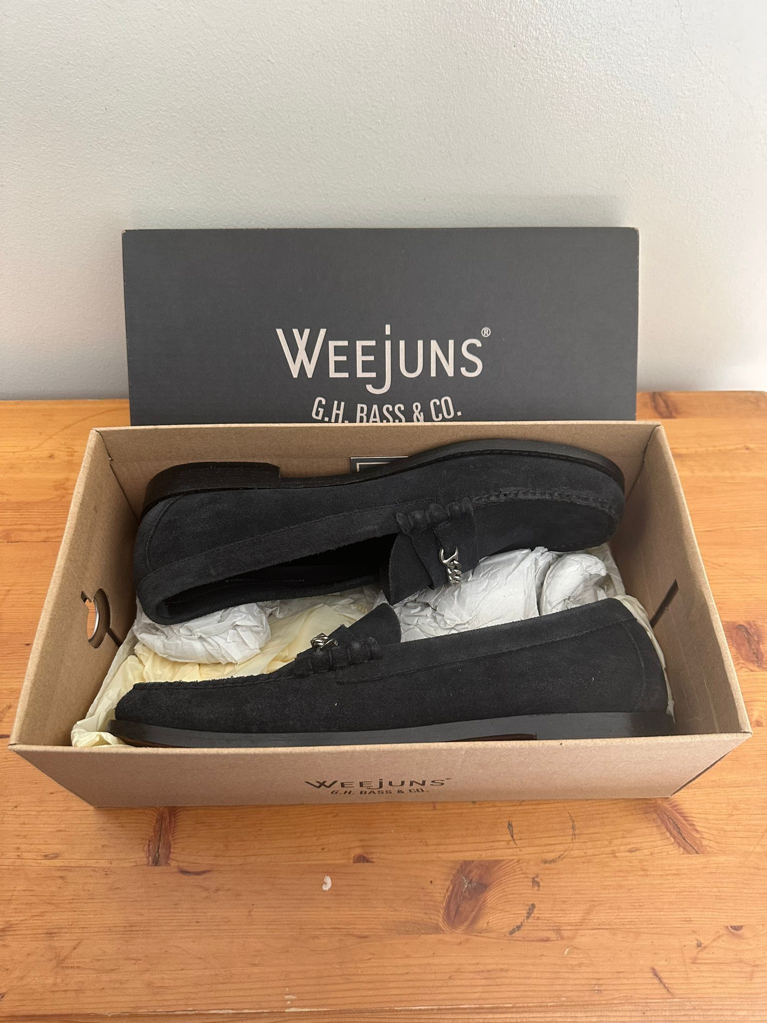 G.H. Bass & Co. G.H. Bass Weejuns - Lincoln Reverso Suede Leather Loafers Size US 10 / EU 43 - 1 Thumbnail