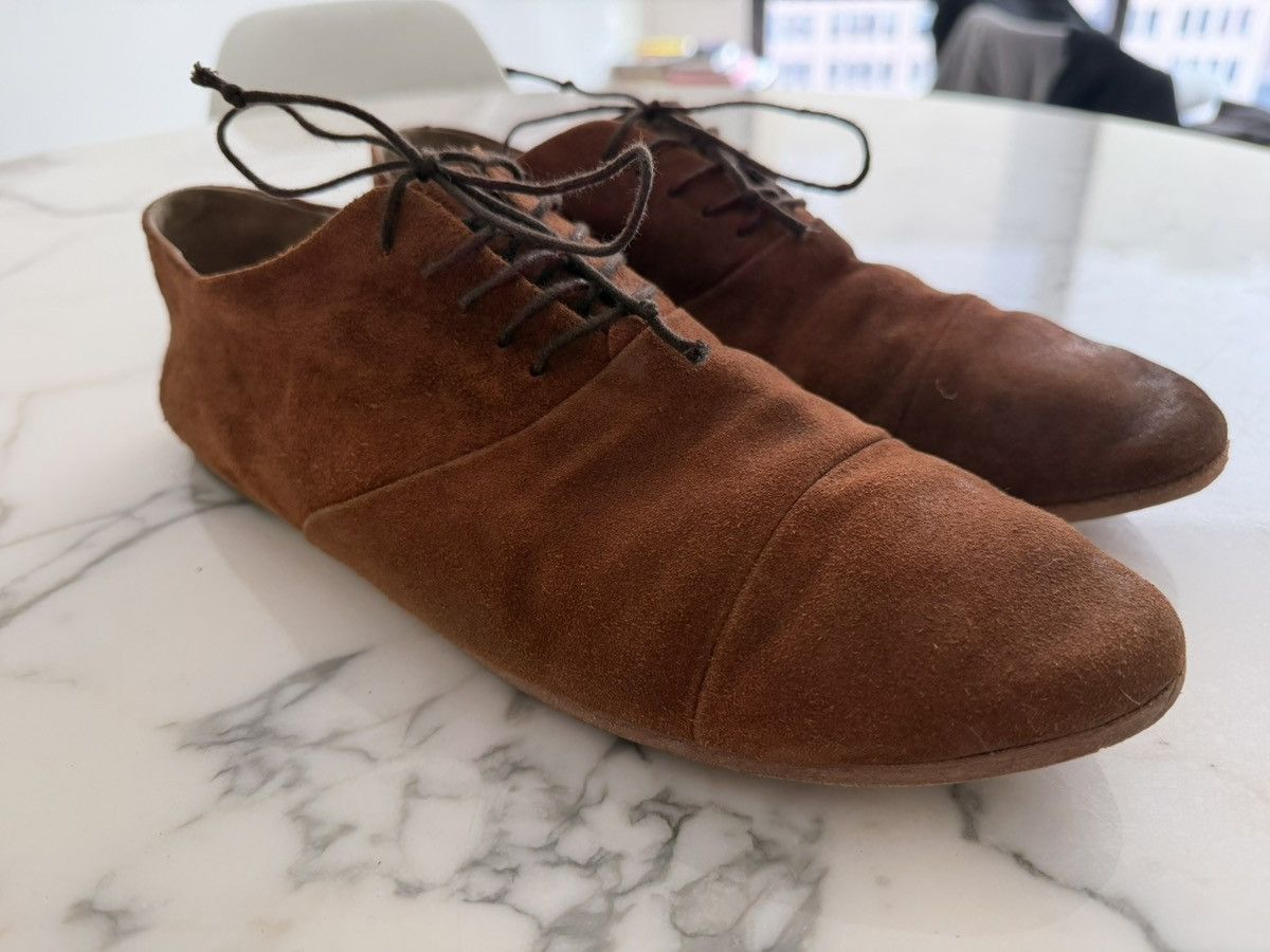 Marsell Brown Suede Leather Derby Size US 10 / EU 43 - 2 Thumbnail