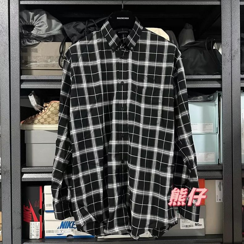 Balenciaga Balenciaga size 38 Logo stripe long sleeve shirt back logo Size US XS / EU 42 / 0 - 1 Thumbnail