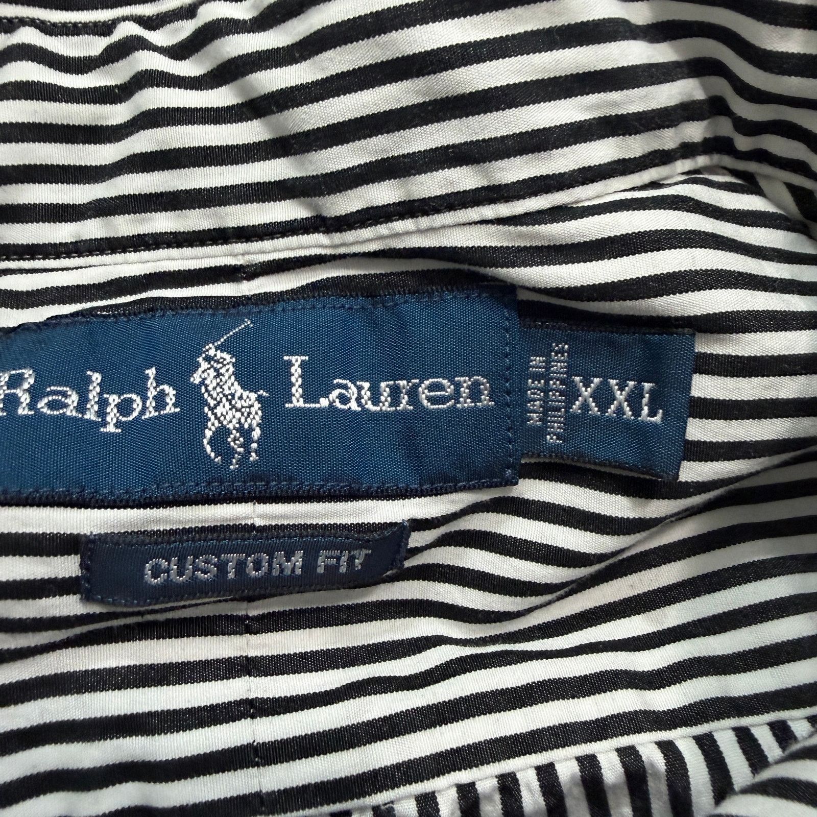 Polo Ralph Lauren Vintage Polo Ralph Lauren Custom Fit Button Shirt Men's 2XL Size US XXL / EU 58 / 5 - 4 Thumbnail