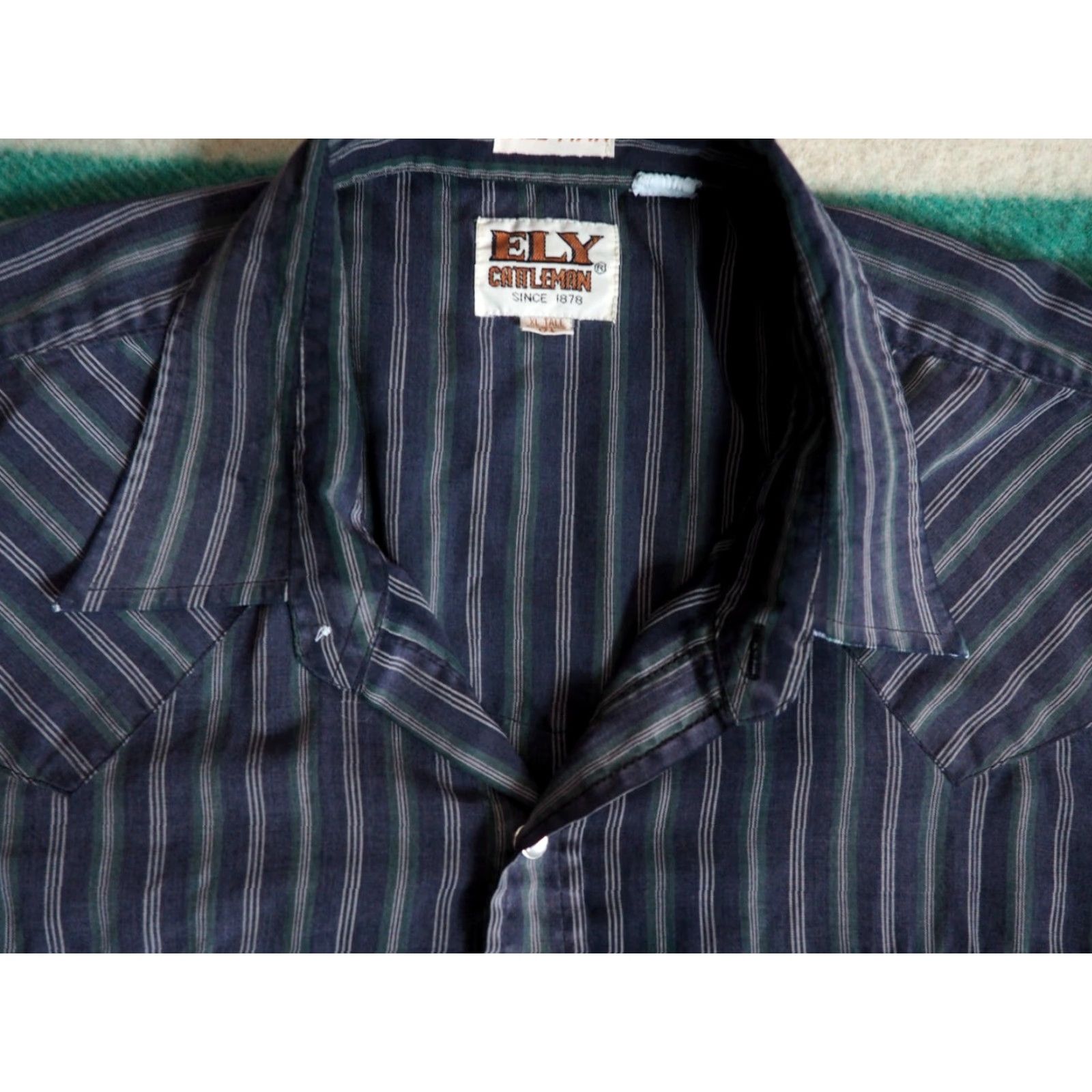 Vintage VINTAGE Ely Cattleman Western Shirt XLT Mens Size US XL / EU 56 / 4 - 3 Thumbnail