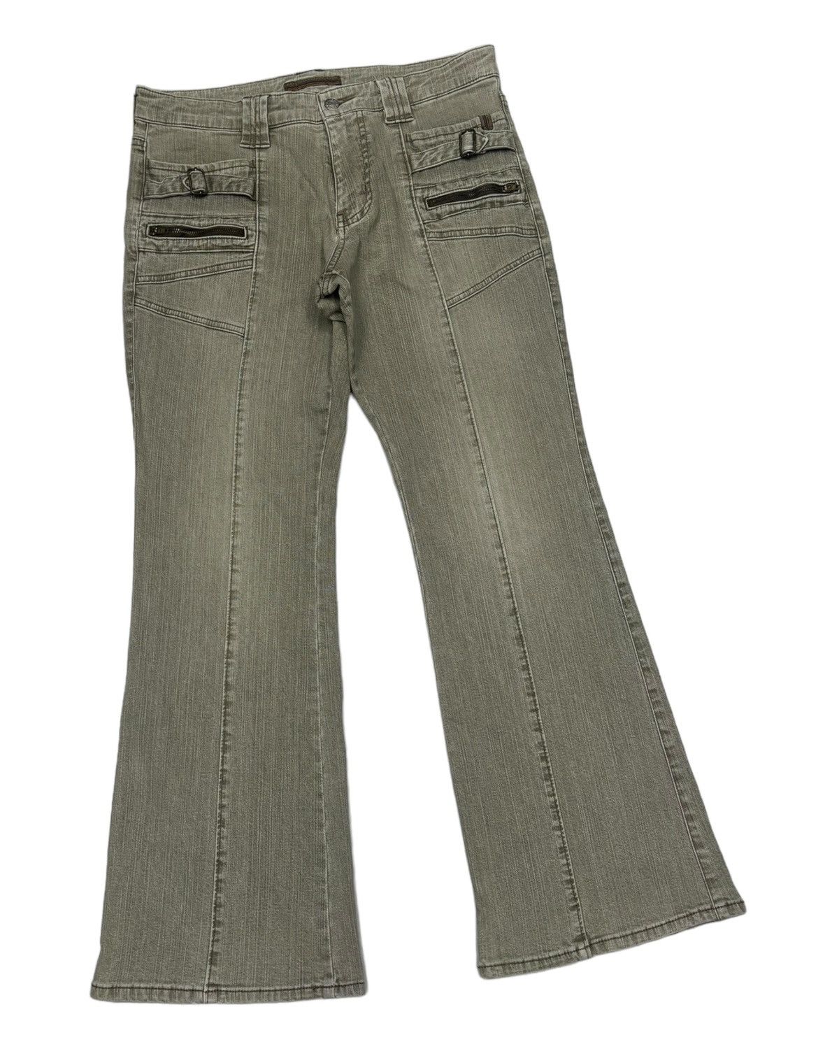 Japanese Brand Vintage Japanese Brand Flash Denim Flare Jeans Size US 31 - 3 Thumbnail