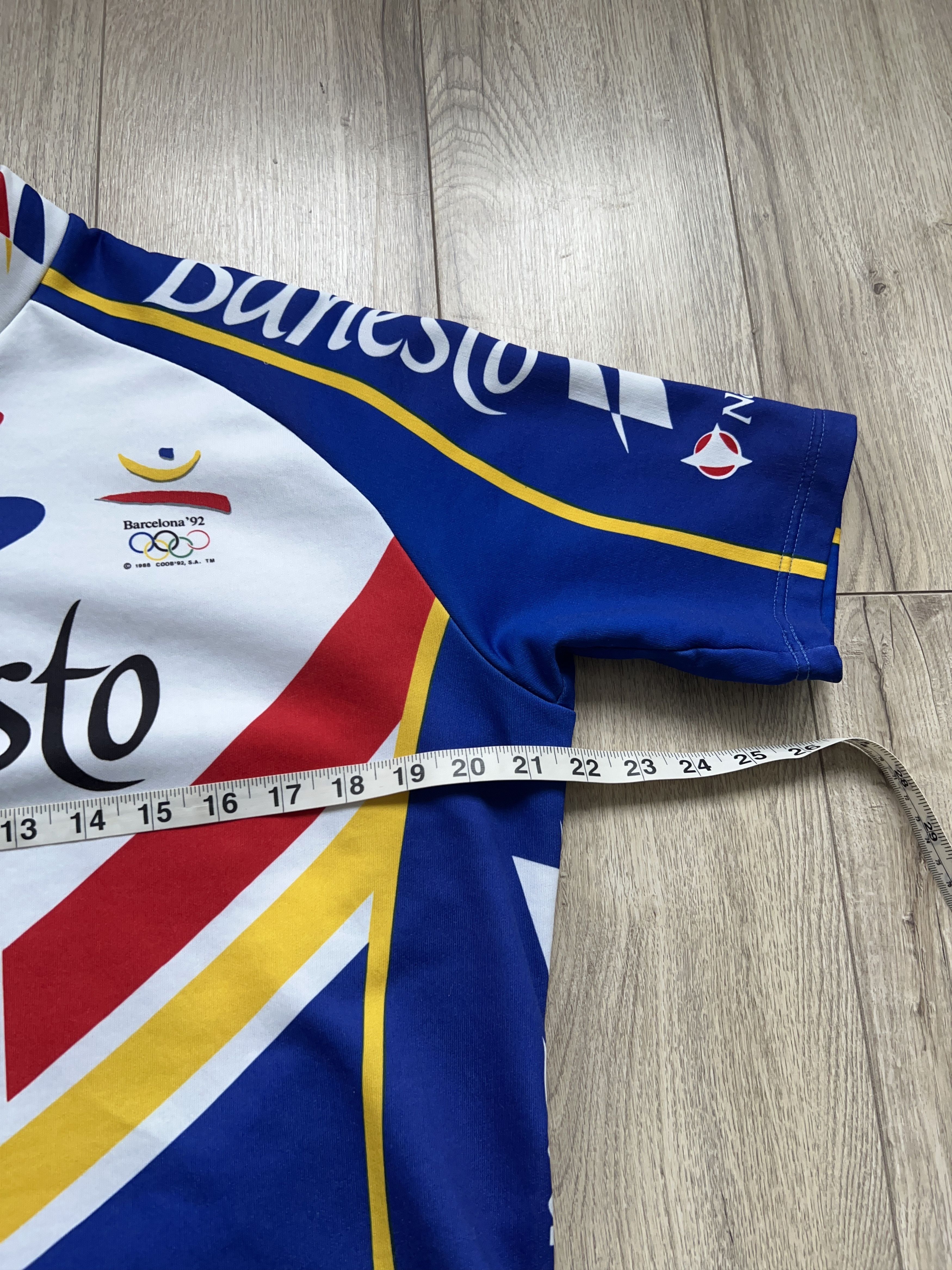 USA Olympics × Vintage 1992 Banesto Barcelona Nalini Compagnolo Cycling Jersey XL Size US XL / EU 56 / 4 - 5 Thumbnail