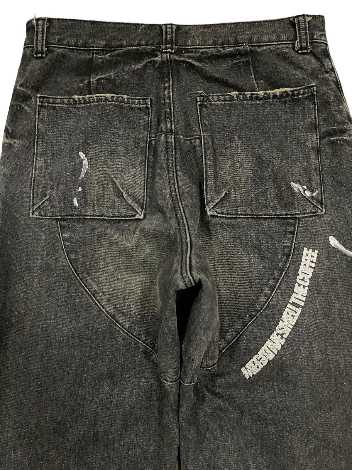 Beauty Beast Vintage Japanese Brand Painted Style Loose Jeans Size US 30 / EU 46 - 4 Thumbnail