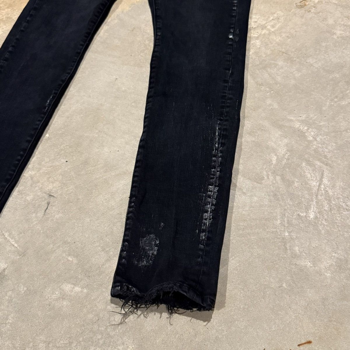 Purple Brand Purple Brand P001 Silver Oil Distressed Jeans Grunge ERD Size US 31 - 4 Thumbnail
