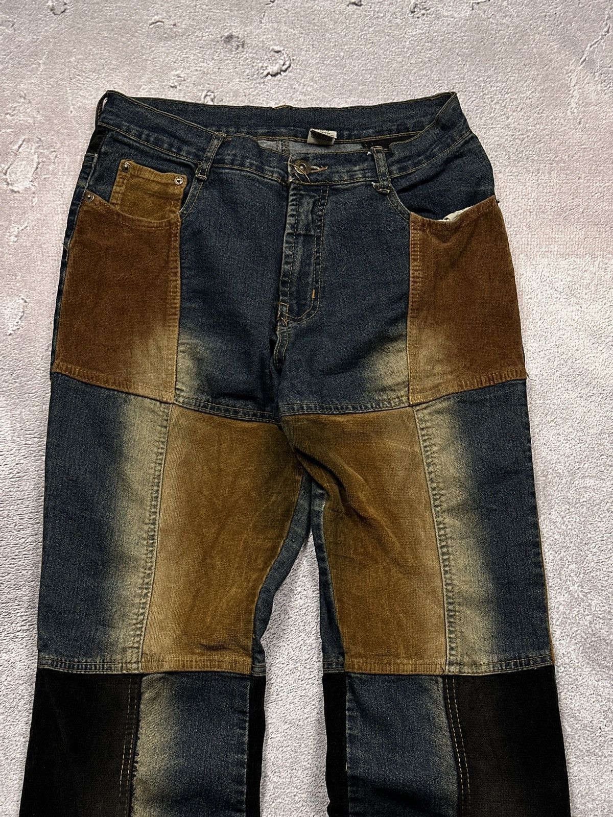 If Six Was Nine Y2K LGB IfSixWasNine Style Patchwork Flared Denim Jeans Size US 29 - 4 Thumbnail