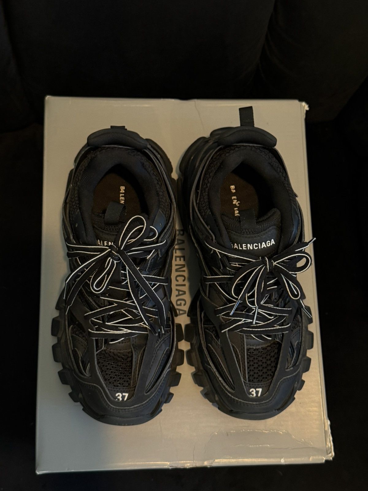 Balenciaga Balenciaga Track Sneakers – Black Size US 7 / IT 37 - 3 Thumbnail