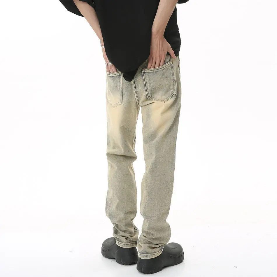 Japanese Brand Retro casual straight leg ripped jeans Size US 32 / EU 48 - 4 Thumbnail