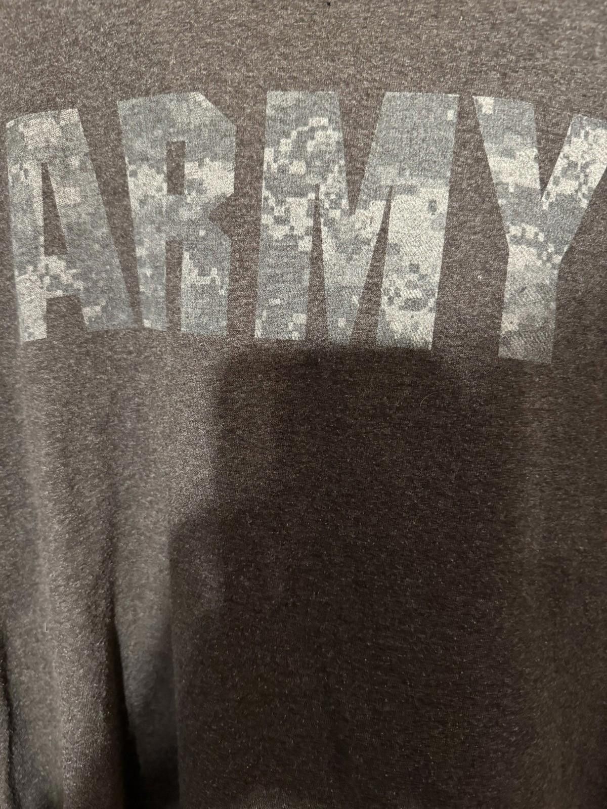 Other United States Army Men's T Shirt Size L Gray US Military Size ONE SIZE - 3 Thumbnail