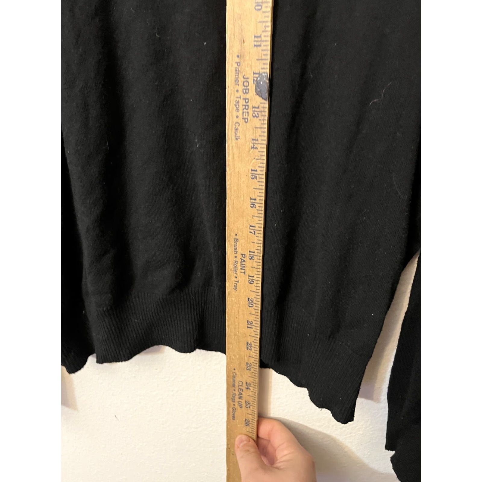 Vintage Tahari Sweater Womens Medium Black Long Sleeve Pullover Polyester Knit Stretch Casual Fall Winter Size M / US 6-8 / IT 42-44 - 4 Thumbnail