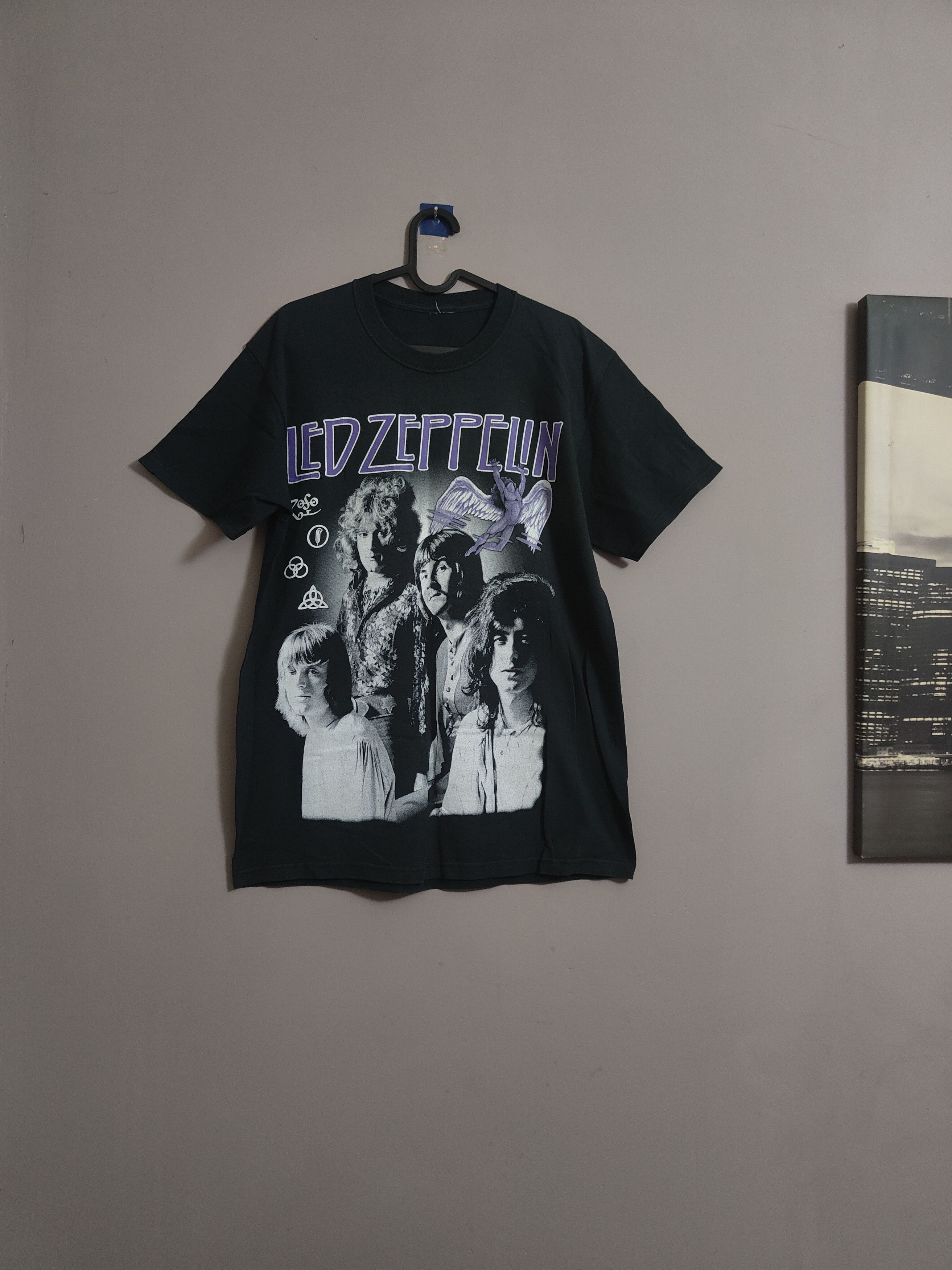 90s Vintage Led Zeppelin Zoso Album Band Rock Tee