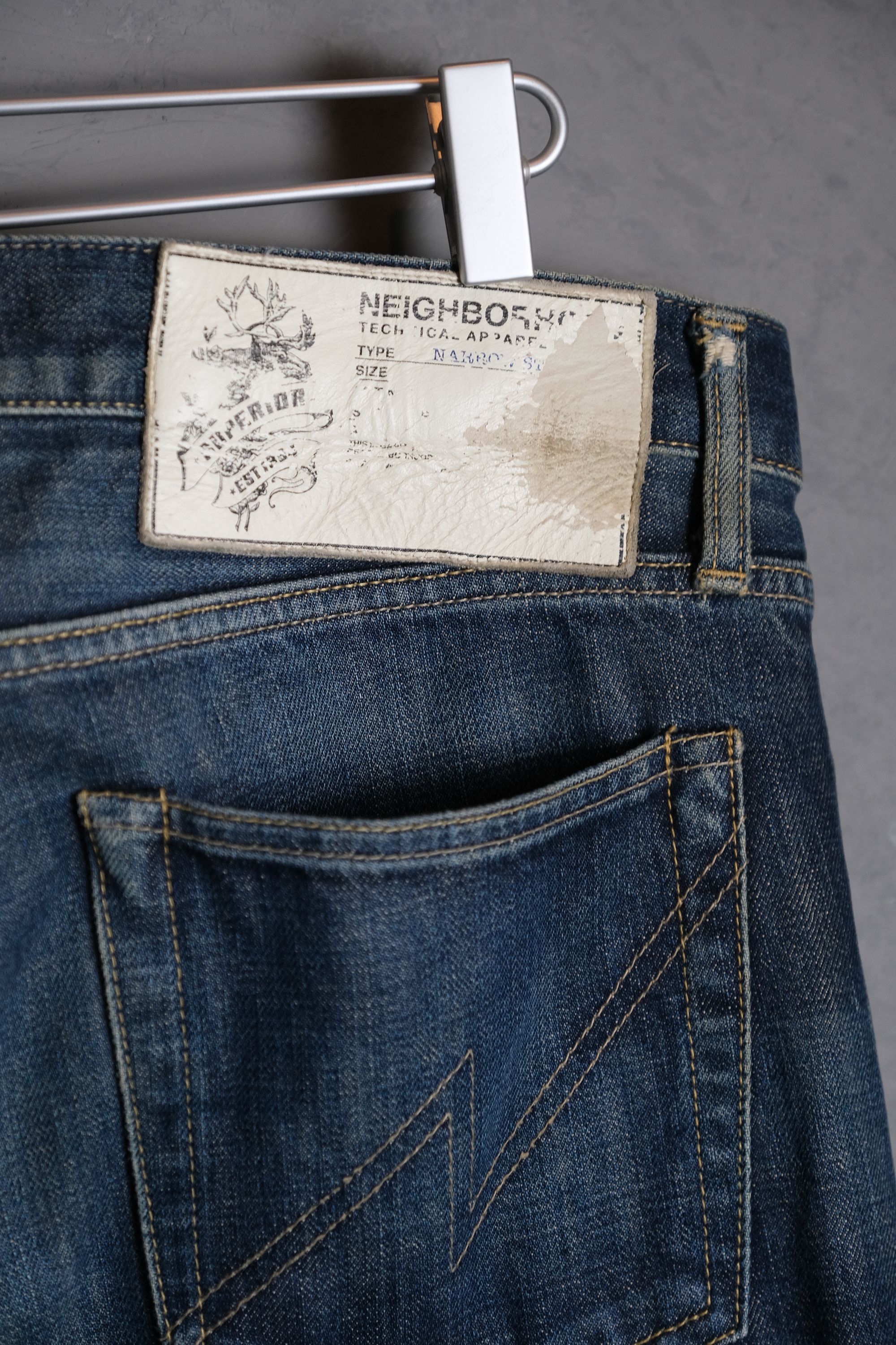 Neighborhood NEIGHBORHOOD 11A/W Washed Narrow Savage Denim Jeans Size US 38 / EU 54 - 6 Thumbnail