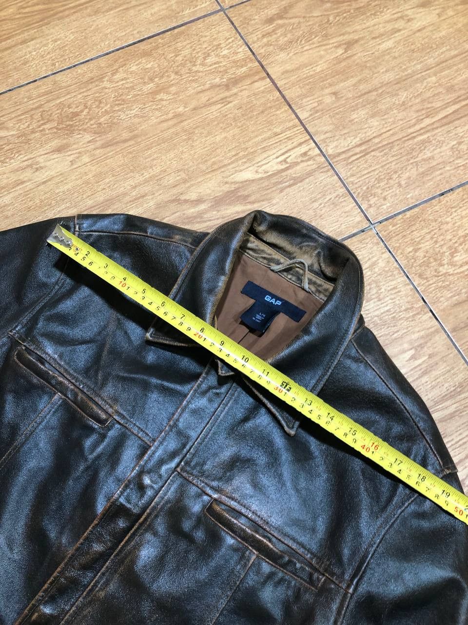 Gap Vintage Gap Classic Fit Leather Jacket Size L Size US L / EU 52-54 / 3 - 5 Thumbnail