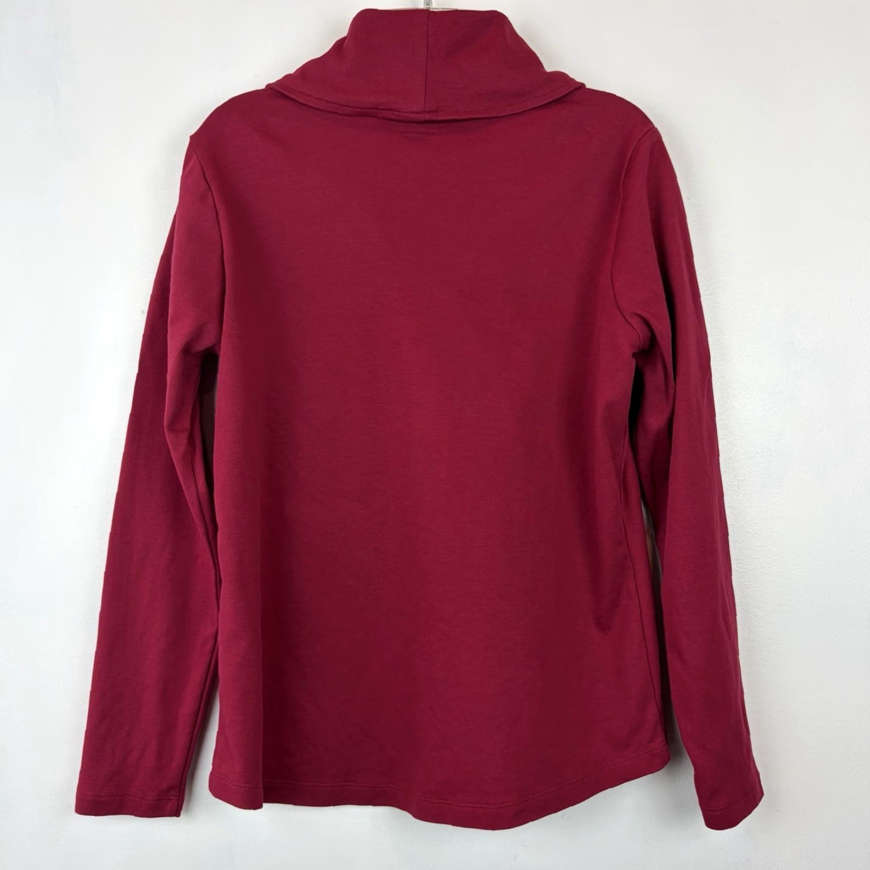 Vintage LL Bean Top Womens Petite Small Cotton Long Sleeve Shawl Collar Pullover Size S / US 4 / IT 40 - 2 Thumbnail