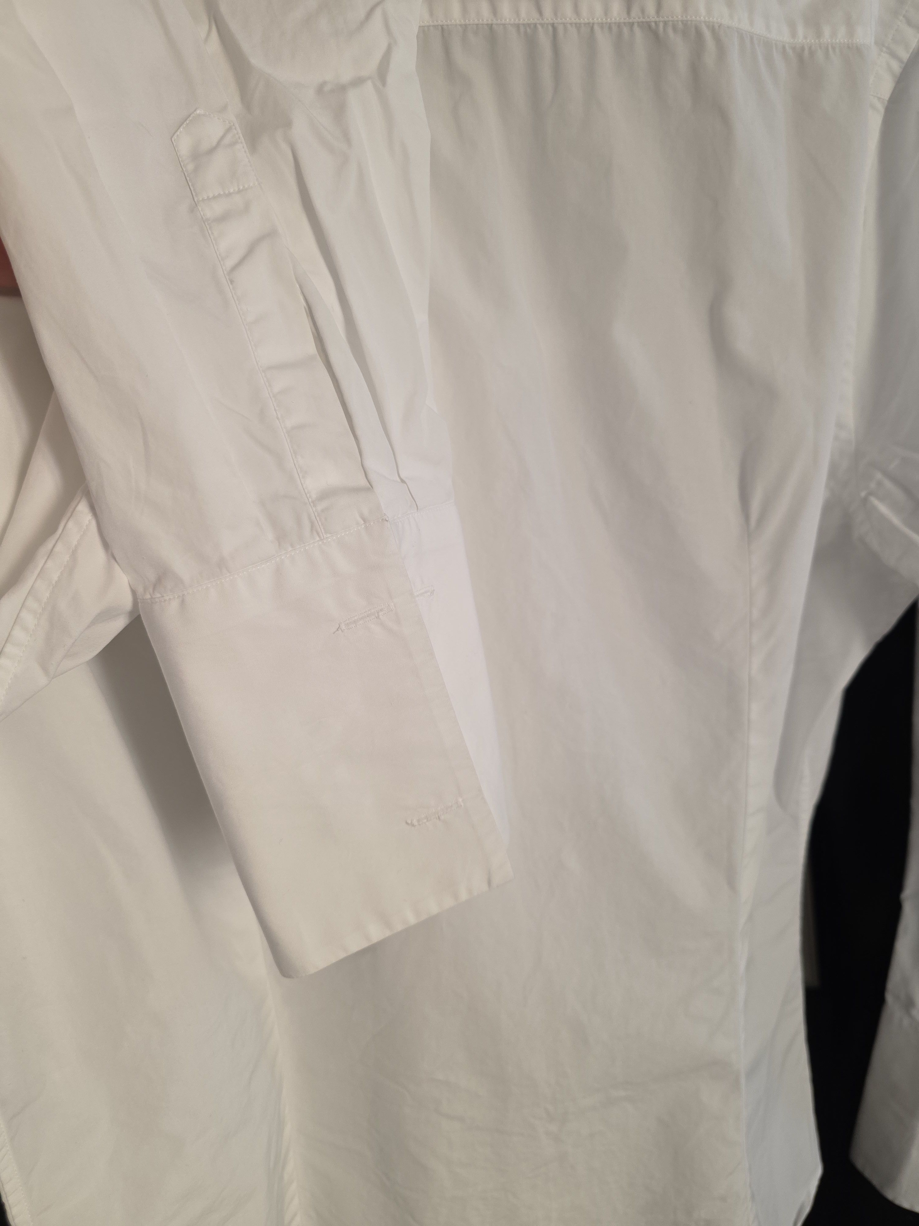 Prada Prada White Poplin Shirt Size 43 / 17 Size US L / EU 52-54 / 3 - 6 Thumbnail