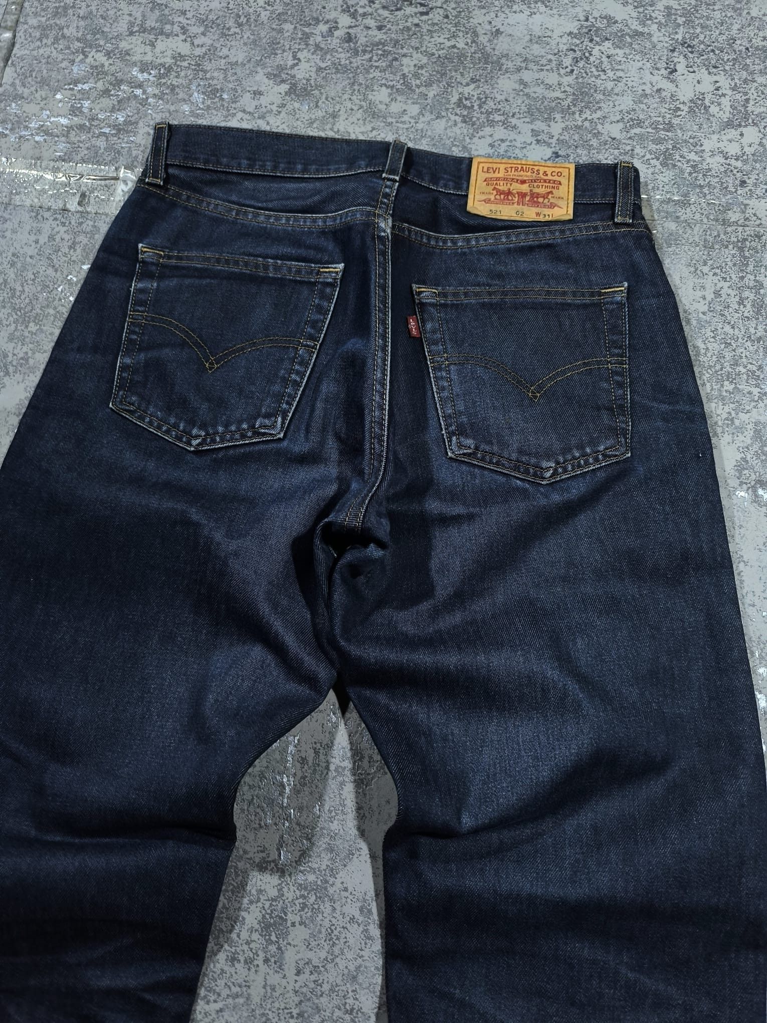 Levi's Vintage Clothing levis 521 shadow faded textured straight jeans Size US 30 / EU 46 - 2 Thumbnail