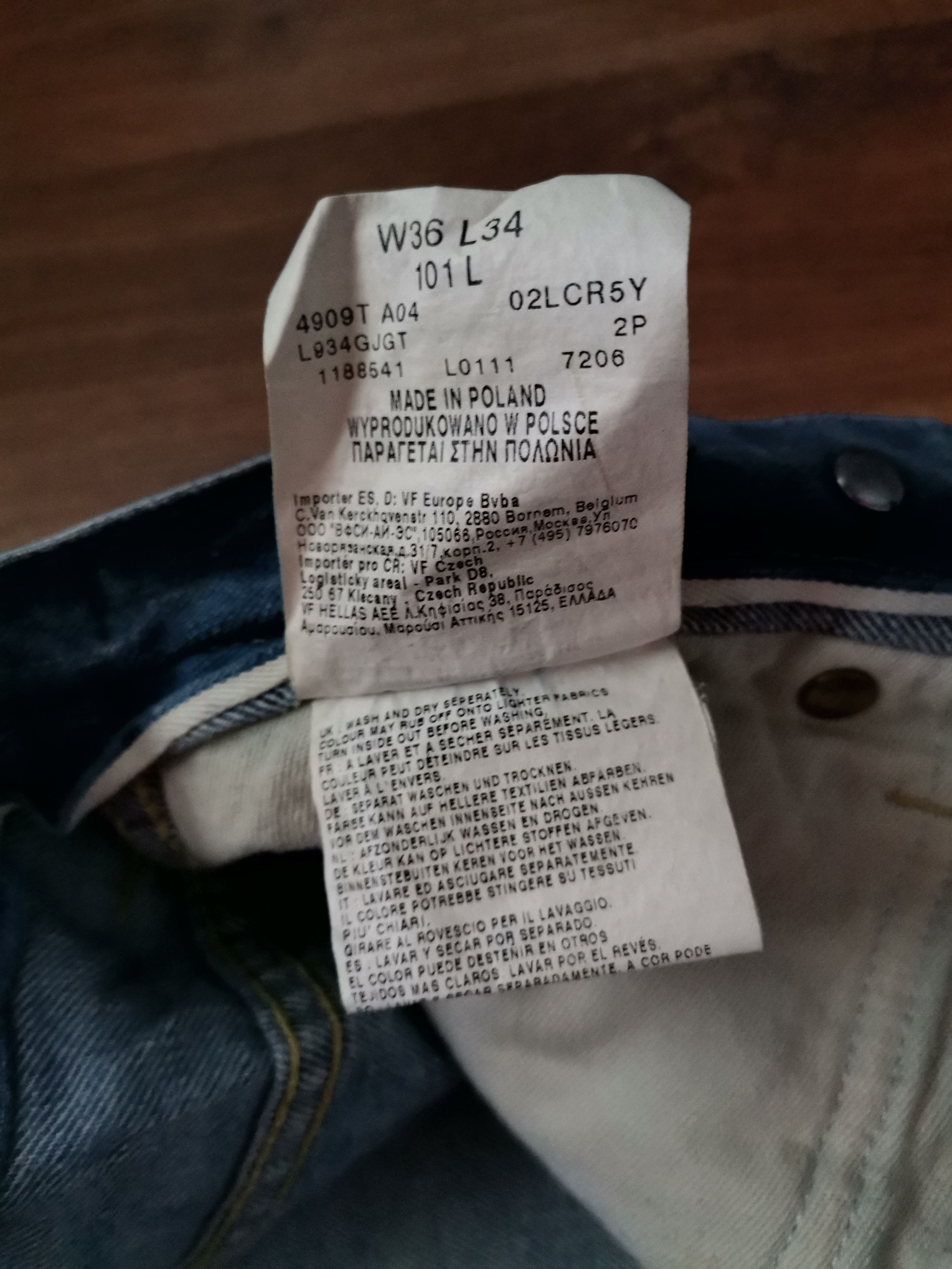 Lee Vintage Lee 101 Distressed Jeans Size US 36 / EU 52 - 6 Thumbnail
