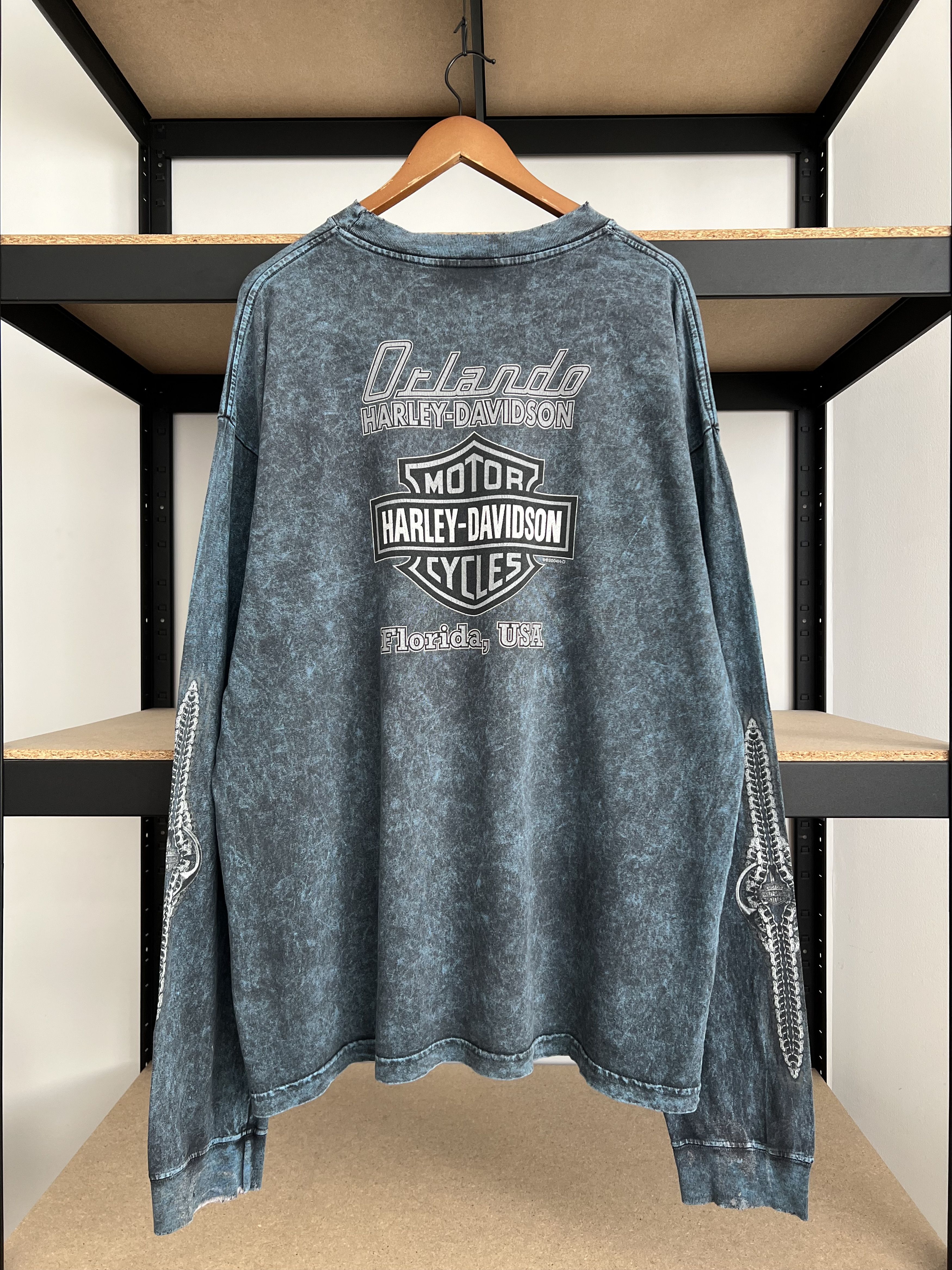 Harley Davidson Vintage 2004 Harley Davidson Skull Florida USA Tie Dye Size US XL / EU 56 / 4 - 2 Thumbnail