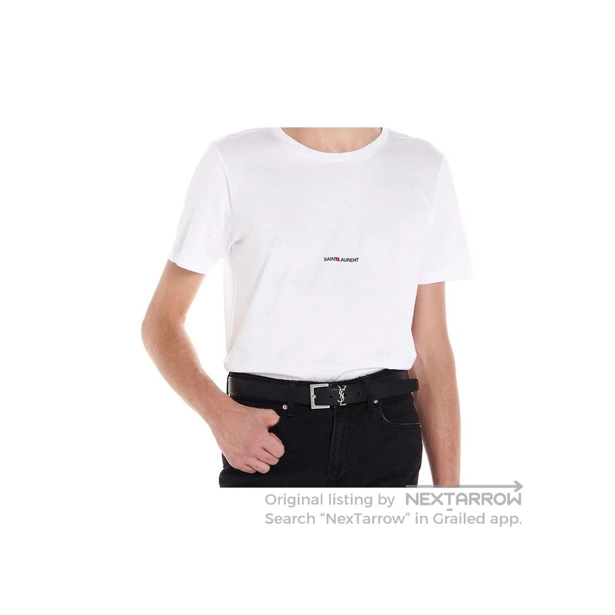 Saint Laurent Paris Saint Laurent Logo Print T-Shirt Size M. Size US M / EU 48-50 / 2 - 6 Thumbnail