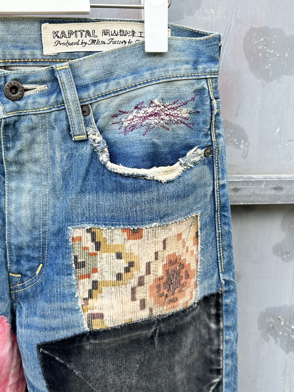 Kapital × Kapital Kountry Kountry Okabilly Patchwork Denim Size US 32 / EU 48 - 3 Thumbnail