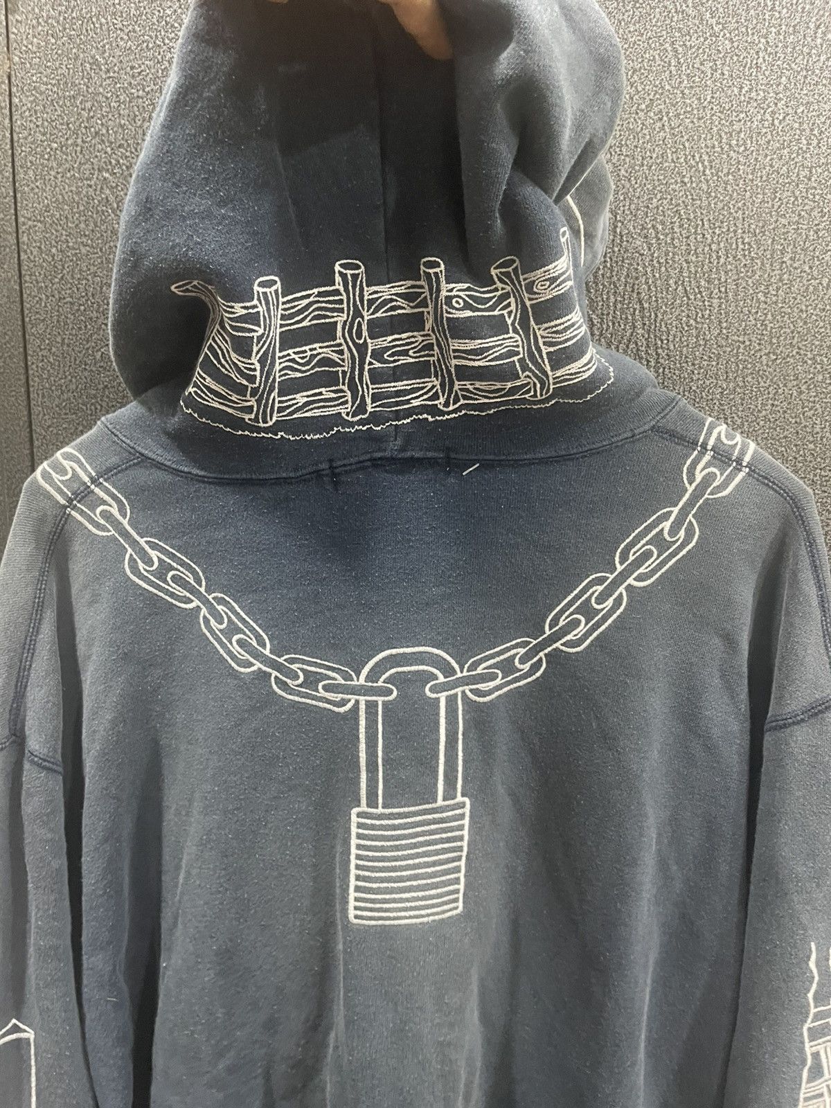 Bape Bape Holstein Full Zip Hoodie Navy Cow A Bathing Ape Size US L / EU 52-54 / 3 - 11 Thumbnail