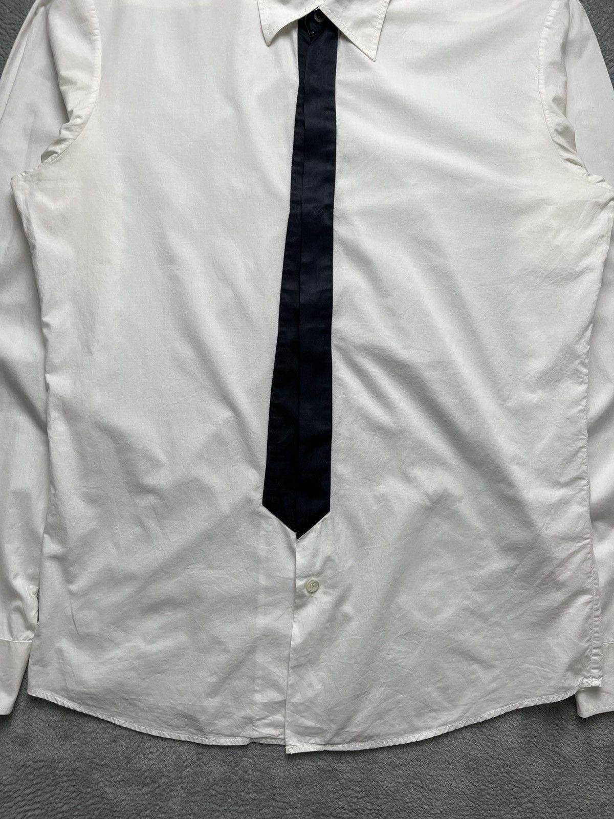 Maison Margiela Maison Margiela - SS/08 trompe black “Tie Illusion” Shirt Size US S / EU 44-46 / 1 - 5 Thumbnail