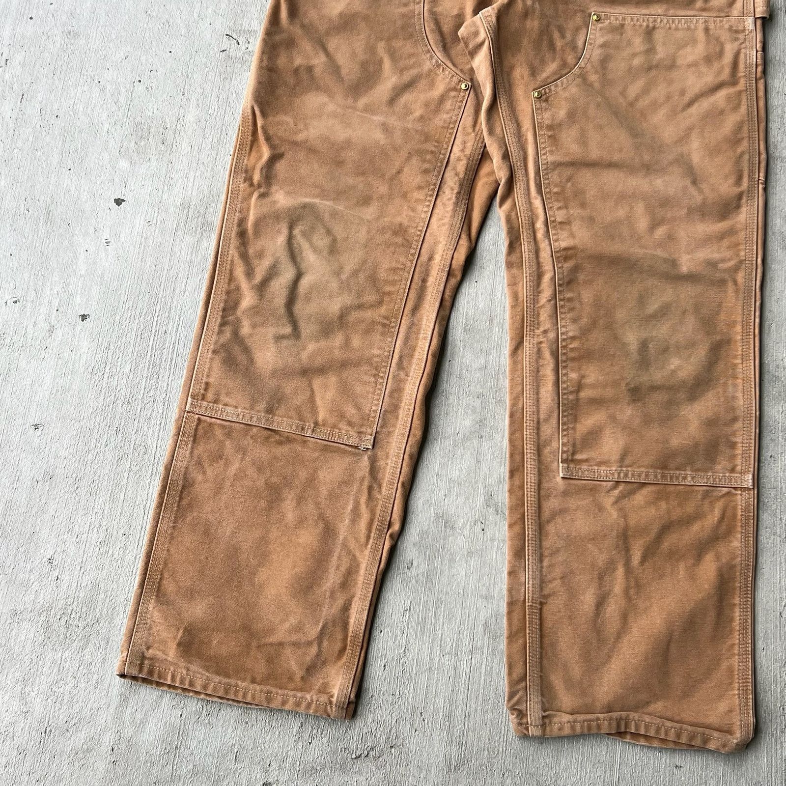 Carhartt × Vintage Carhartt brown double knee work wear carpenter pants Size US 32 / EU 48 - 7 Thumbnail