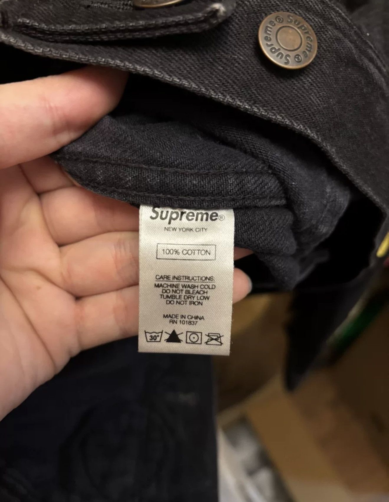 Supreme Supreme patches denim Trucker work Jacket Size US XL / EU 56 / 4 - 4 Thumbnail