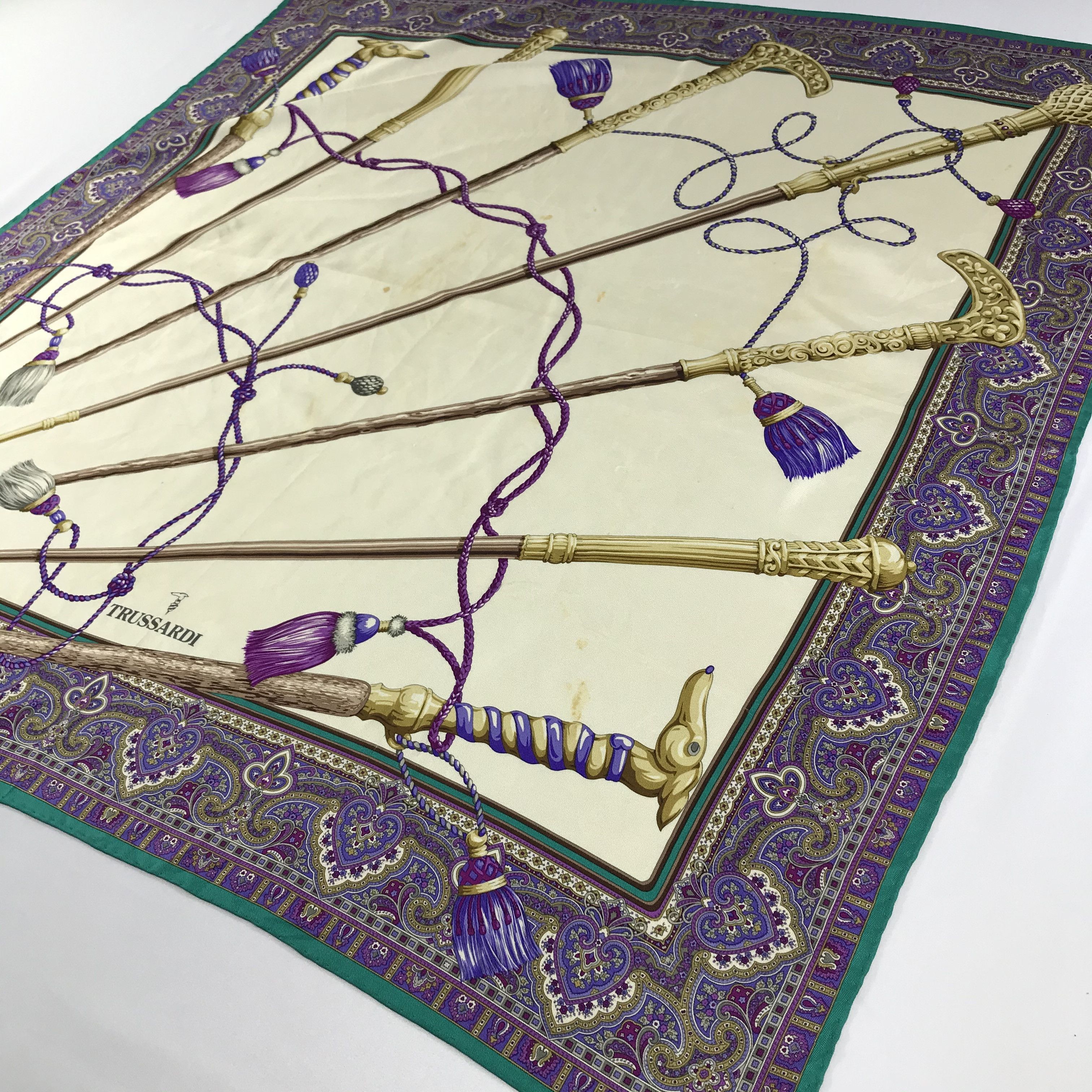 Trussardi Vintage Trussardi Silk Scarf M100 Size ONE SIZE - 3 Thumbnail