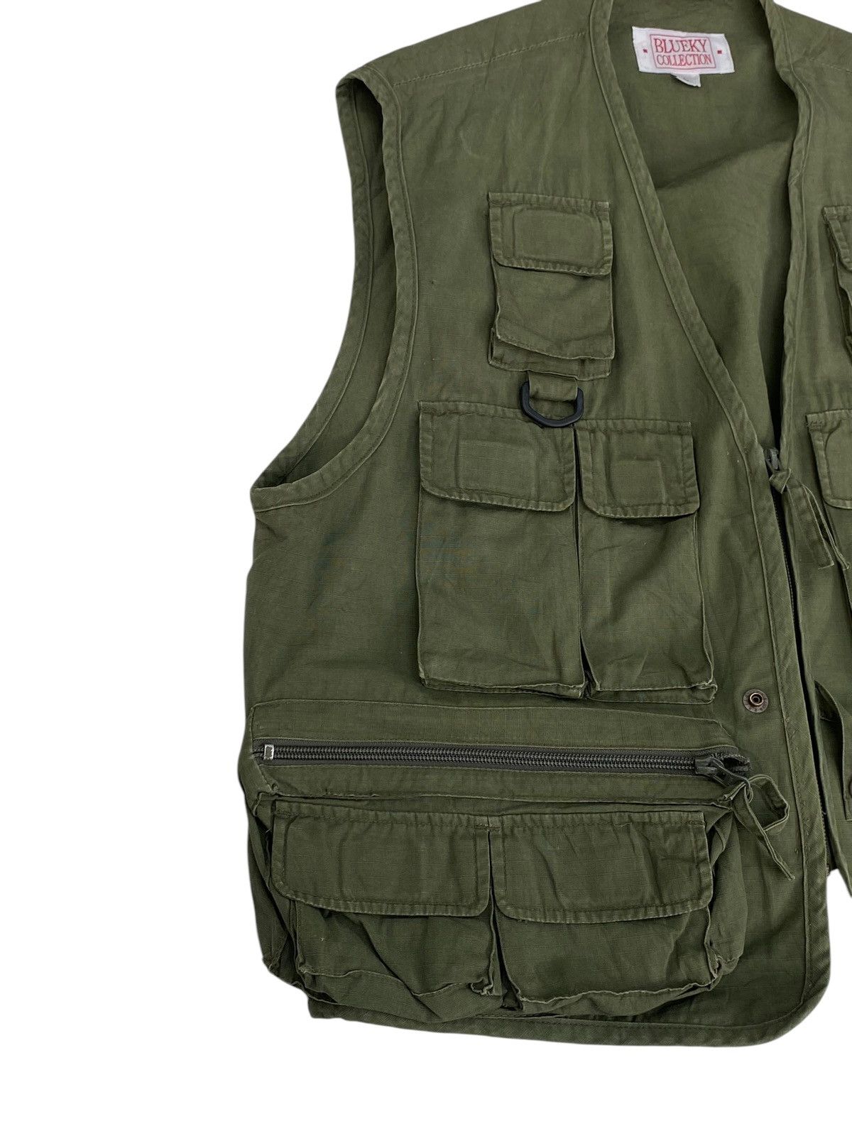 Japanese Brand × Vintage Vtg Blueky Collection Tactical Vest Military Size US L / EU 52-54 / 3 - 3 Thumbnail