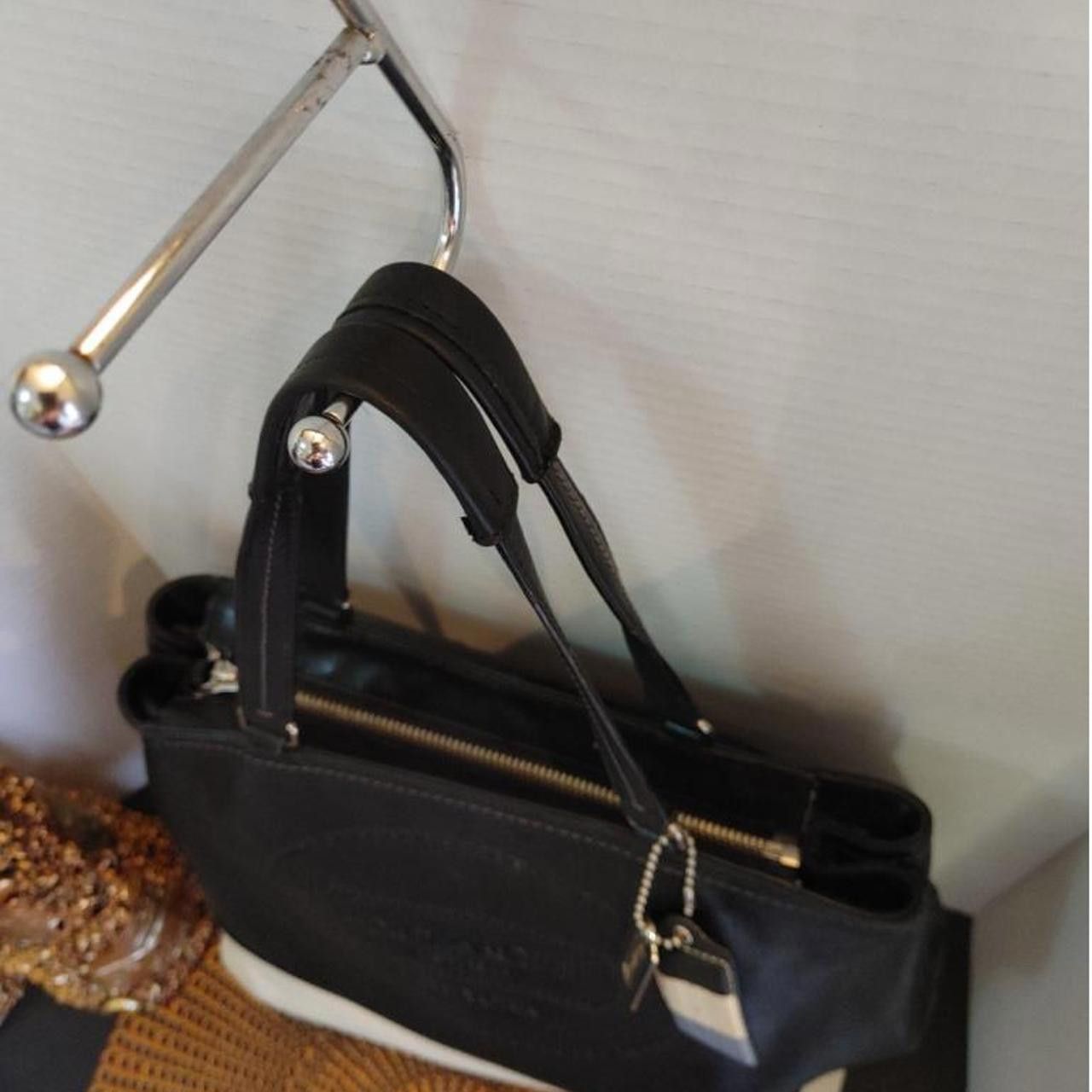 Coach Coach (19391) Black and Cream Leather Tote Size ONE SIZE - 3 Thumbnail