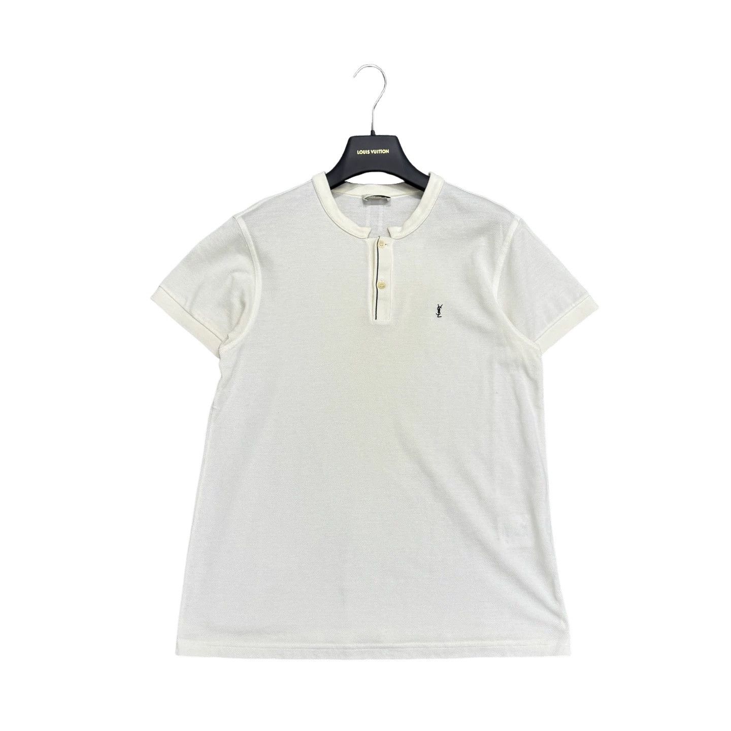 Saint Laurent Paris Saint Laurent Embroidered Logo Polo Shirt Size S Size US S / EU 44-46 / 1 - 1 Thumbnail