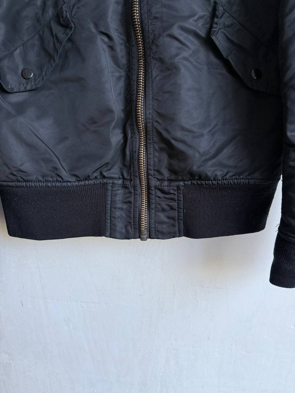 Schott Schott NYC American College Nylon Mens Black Bomber Jacket M Size US M / EU 48-50 / 2 - 5 Thumbnail
