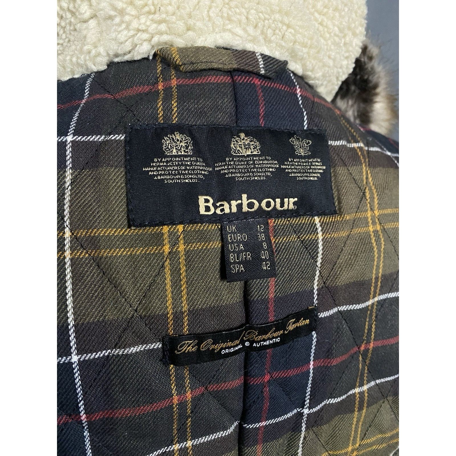 Barbour Barbour Kelsall Women's Green Waxed Hooded Parka Jacket Size Size M / US 6-8 / IT 42-44 - 12 Thumbnail