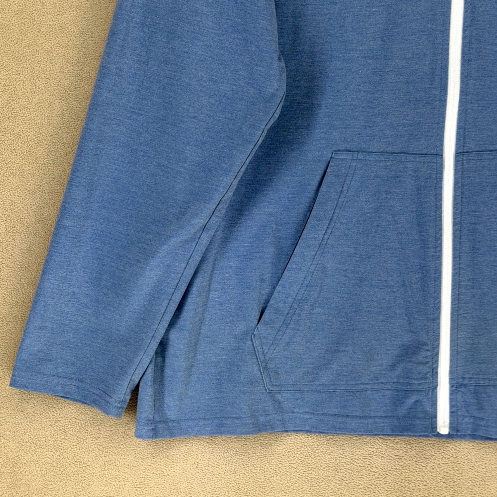 Vintage Belong Designs Full Zip Hoodie Men 2XL Blue Recycled Polyester Bamboo Blend Size US XXL / EU 58 / 5 - 6 Thumbnail
