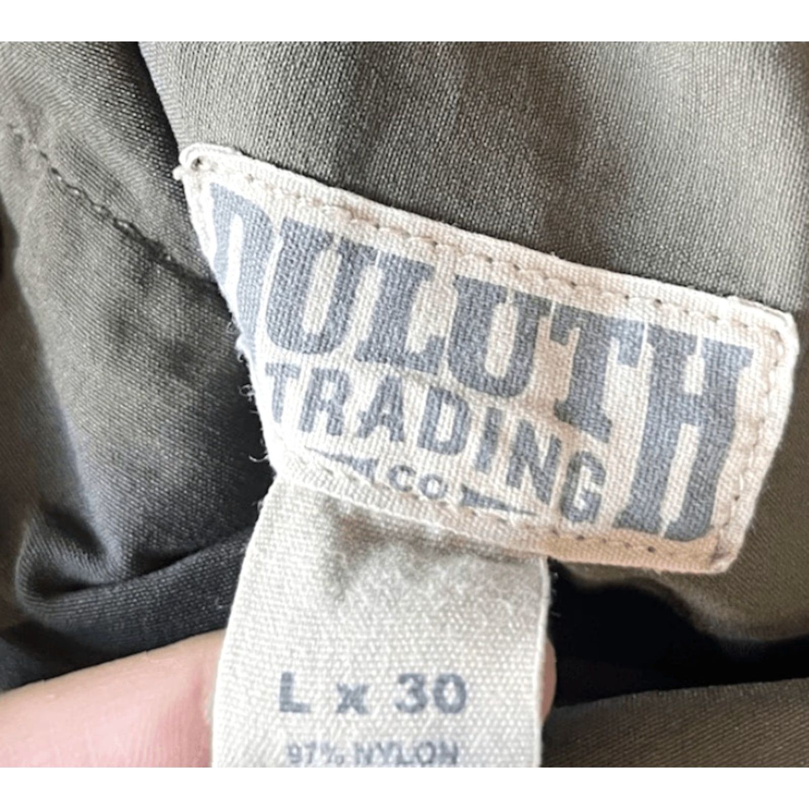 Vintage Duluth Trading Co. Mens Beige Cargo Outdoor Hiking Pants Size Large x 30 Size US 33 - 3 Thumbnail