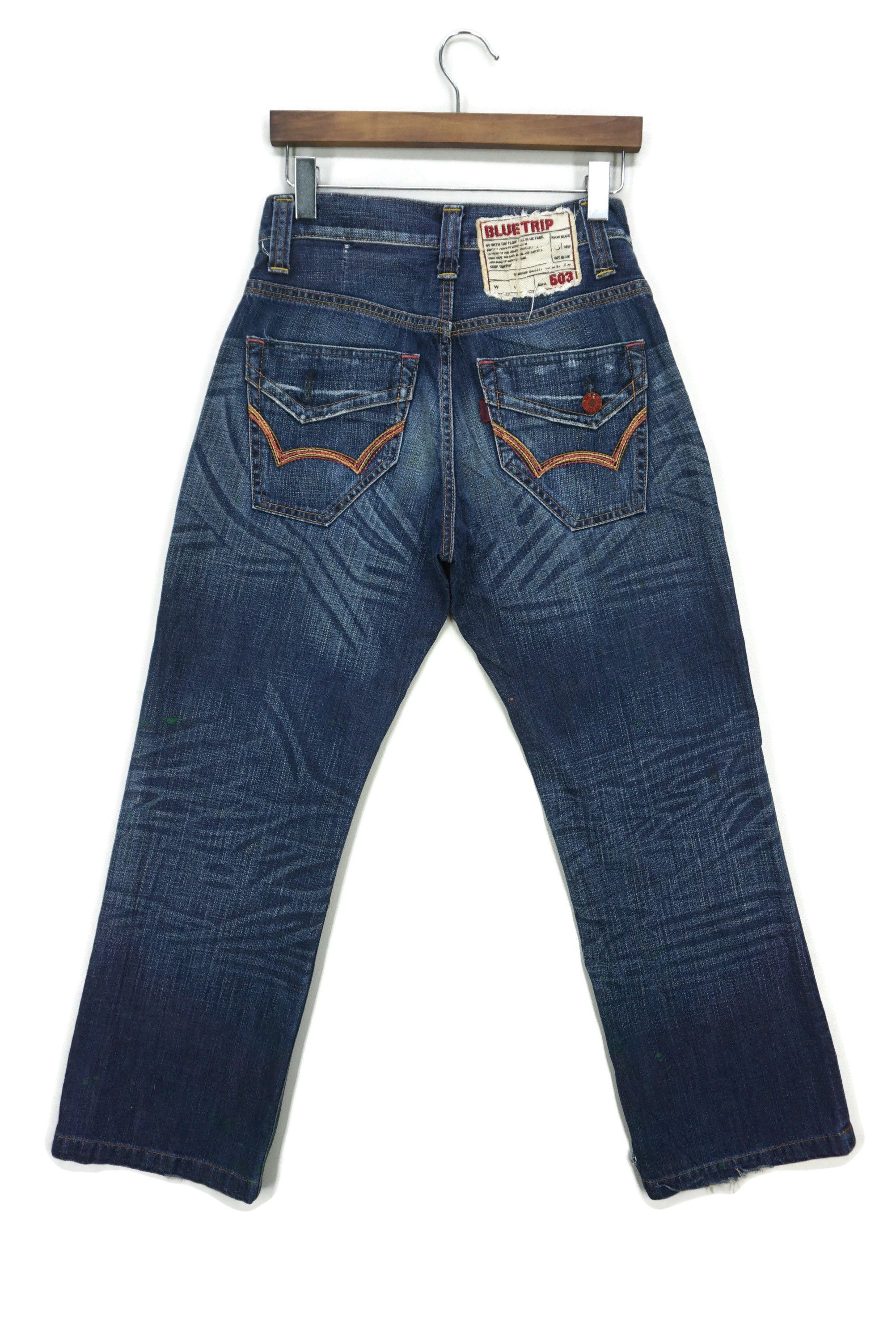 Japanese Brand Edwin Jeans Size 28 fit W30xL28 503 Blue Trip Ankle Denim Size US 28 / EU 44 - 1 Thumbnail