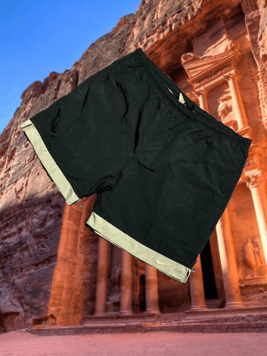 Nike × Vintage Vintage Y2K Nike Nylon Swoosh Shorts Size US 36 / EU 52 - 1 Thumbnail