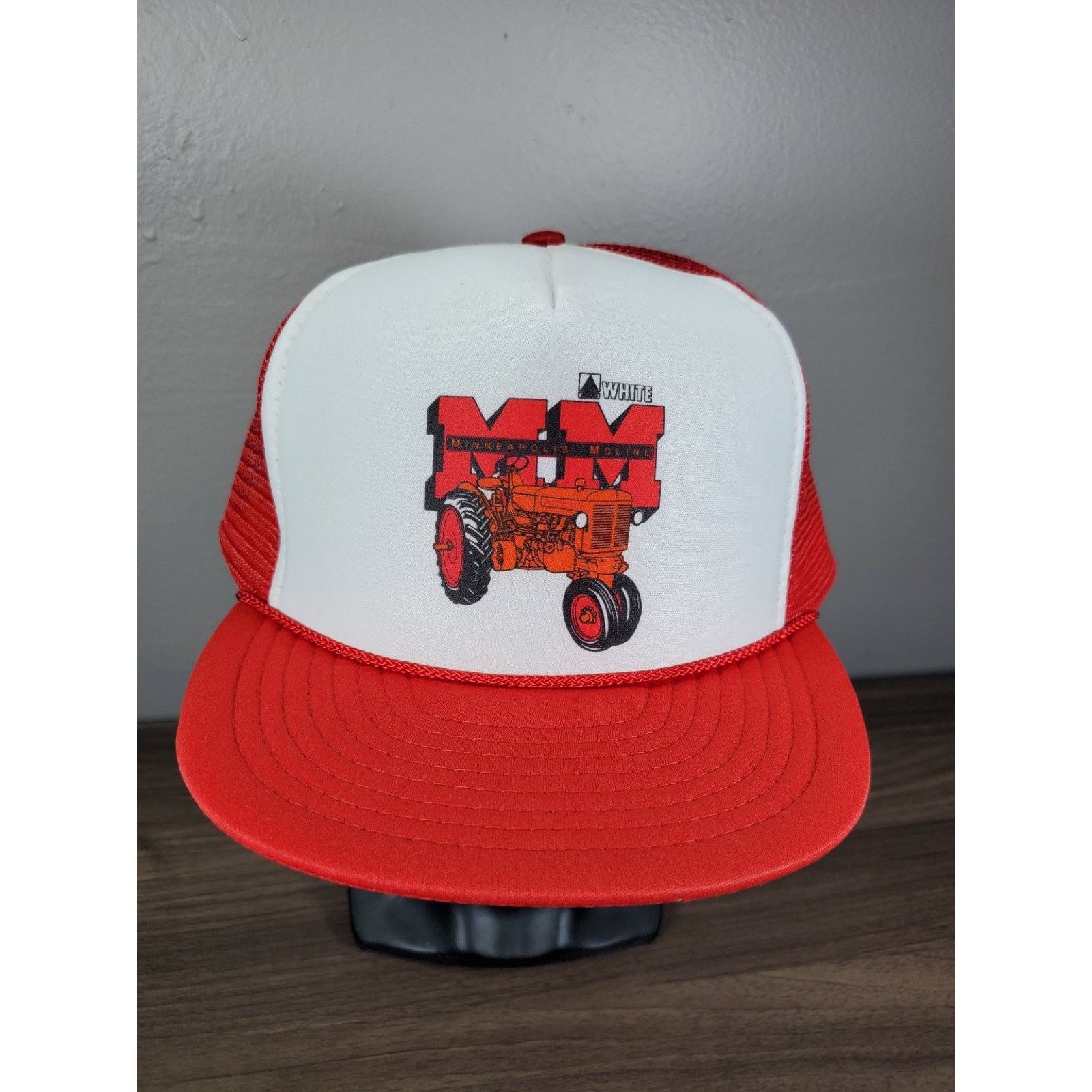 Nissan × Vintage Minneapolis Moline Farm Tractor Trucker Hat Snapback Cap Ag Size ONE SIZE - 1 Thumbnail