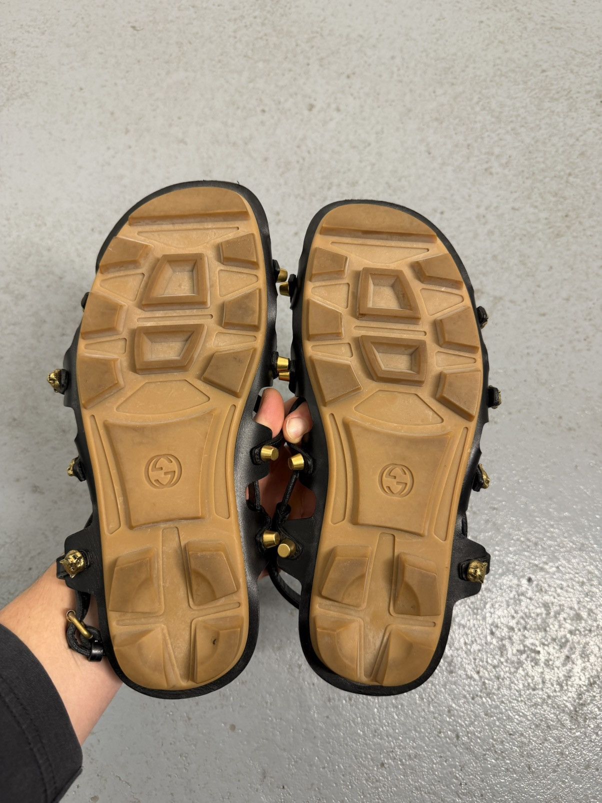Gucci Gucci Leather Studded Sandals Size US 11 / IT 41 - 11 Thumbnail
