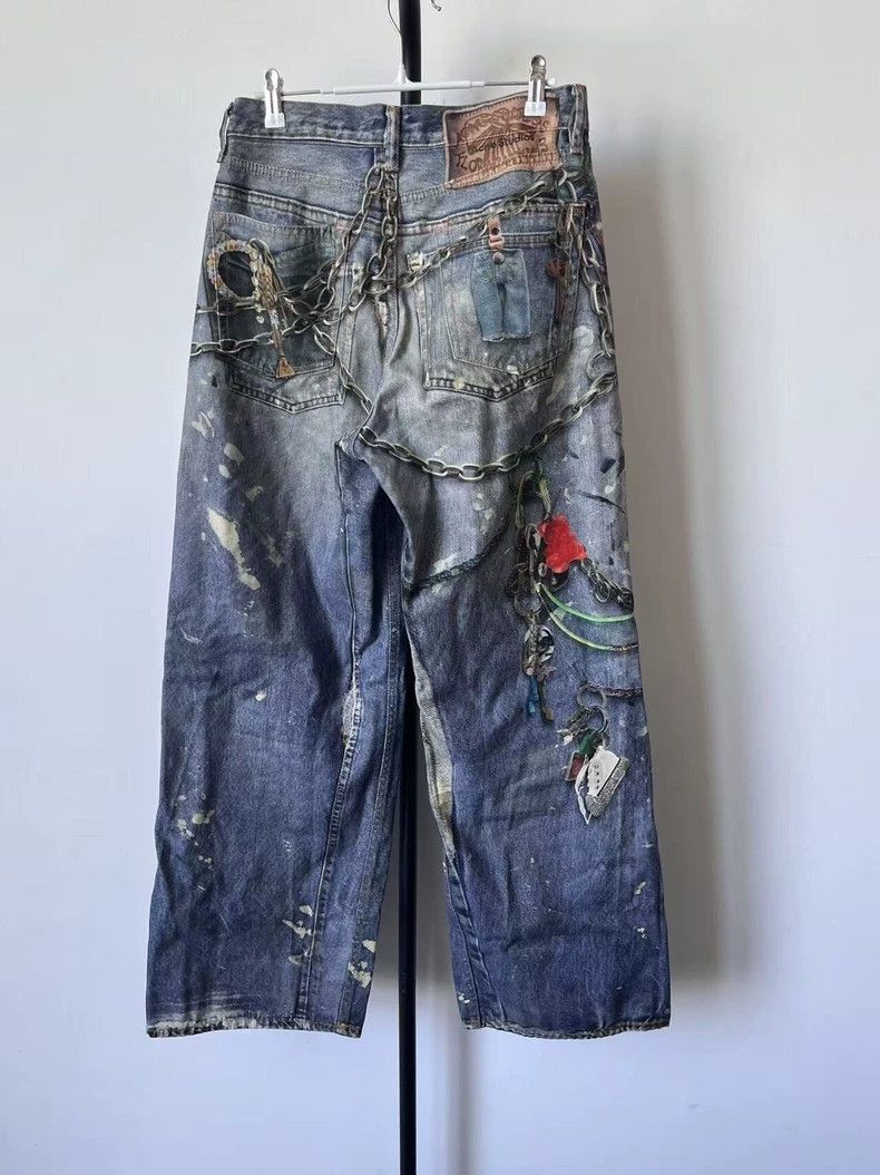 Acne Studios Acne Studios Printed low-rise jeans Size US 28 / EU 44 - 2 Thumbnail