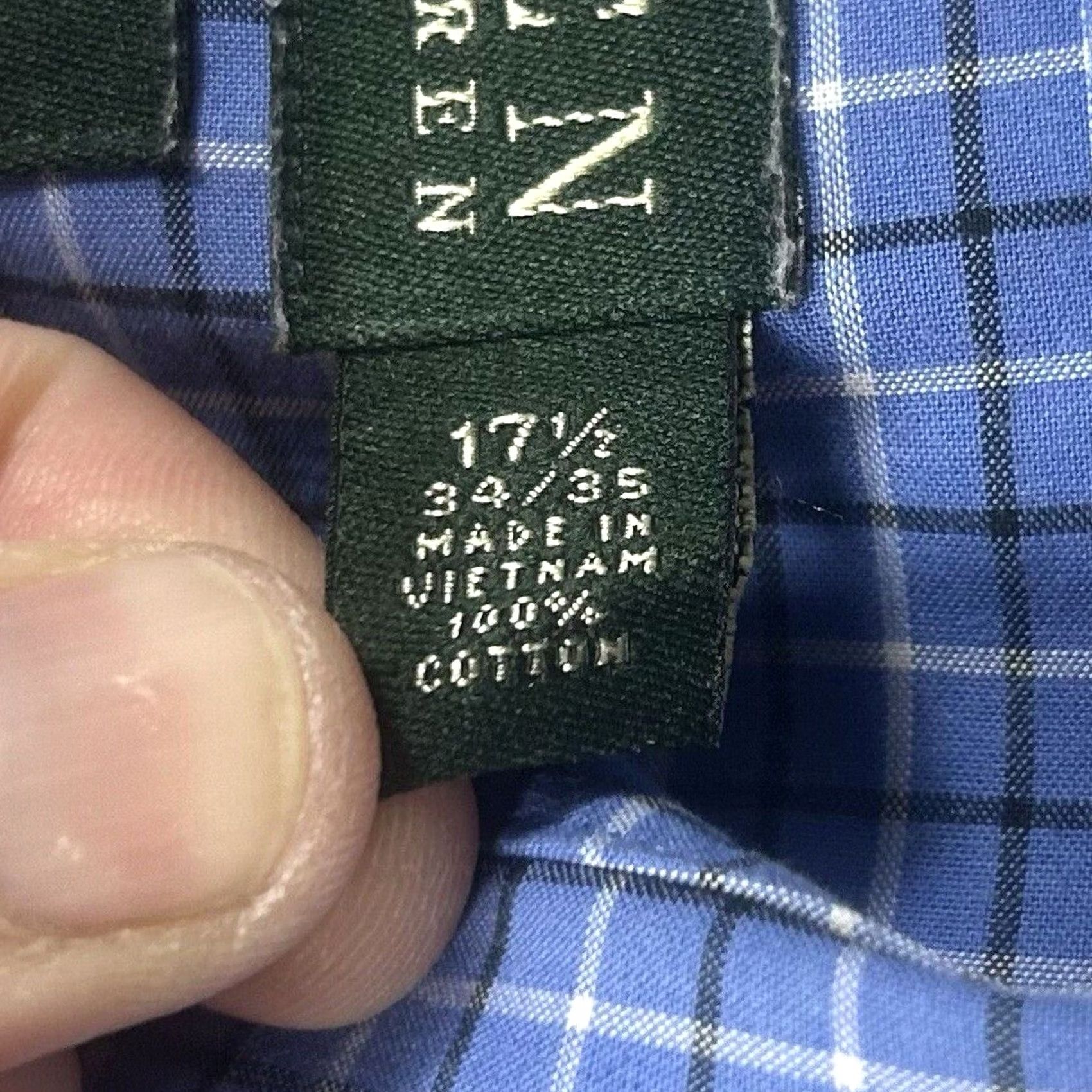 Polo Ralph Lauren Polo Ralph Lauren Button-Up Shirt Mens 17.5 34/35 Classic Fit Blue Long Sleeve Polo Ralph Lauren Performance Shirt Mens 17.5 34/35 Blue Button-Up Size US XXL / EU 58 / 5 - 4 Thumbnail