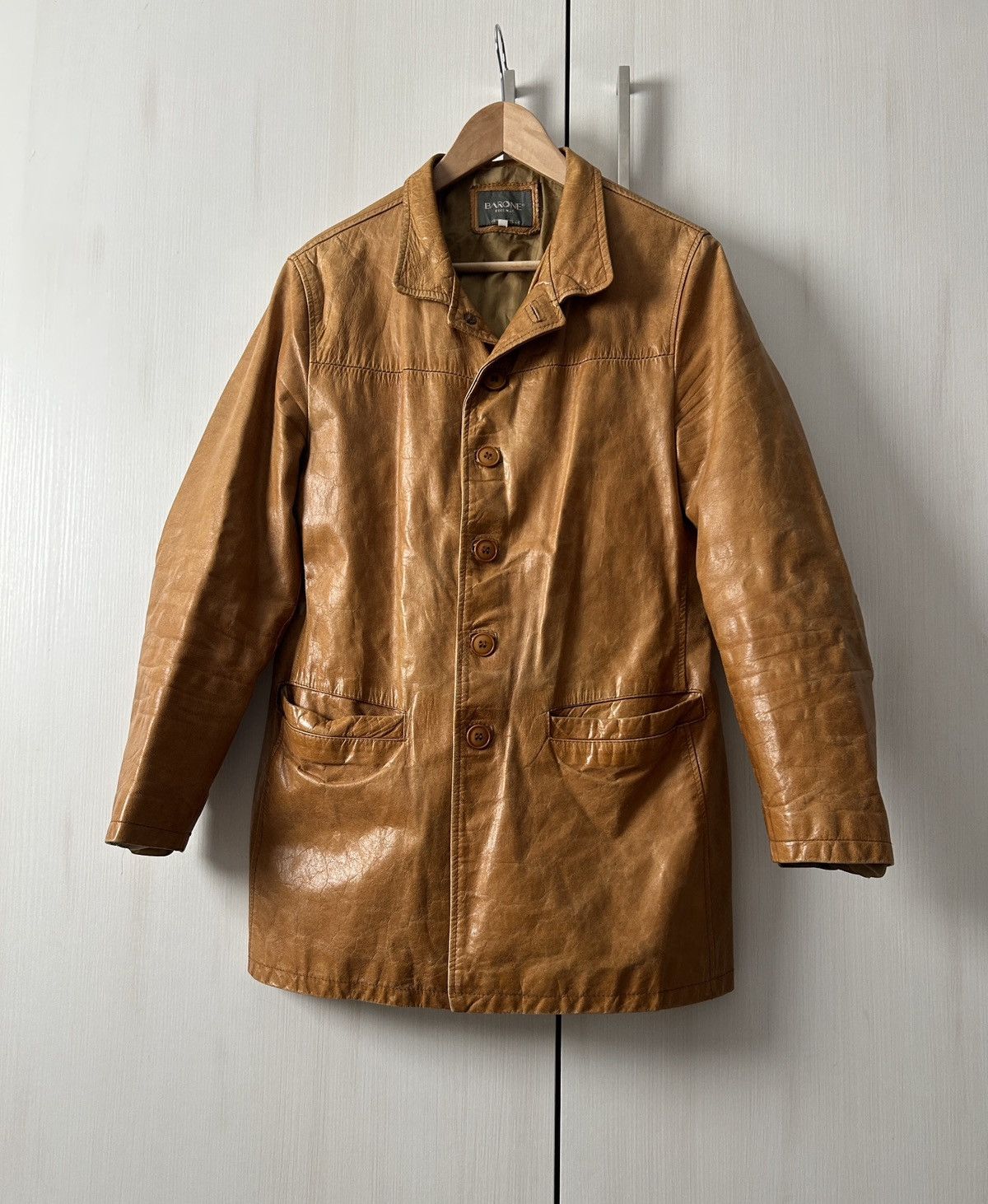 Vera Pelle Vintage Barone Firenze genuine leather jacket mens Size US M / EU 48-50 / 2 - 3 Thumbnail