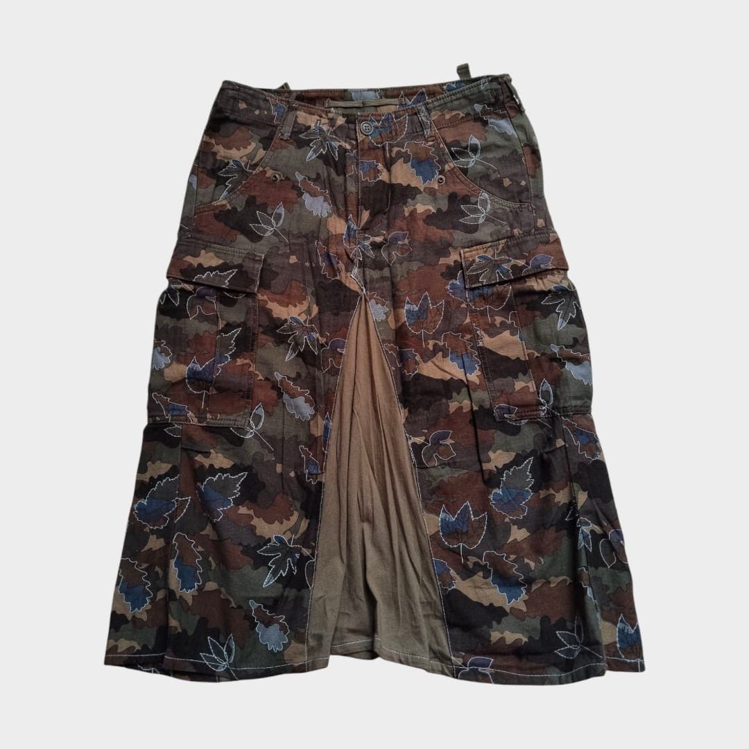 Hysteric Glamour Ozone Rocks leaf camo hybrid cargo skirt Size 32" / US 10 / IT 46 - 1 Thumbnail
