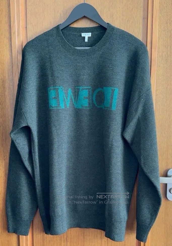 Loewe Loewe Men's Wool Sweater, Dark Green Size US L / EU 52-54 / 3 - 1 Thumbnail